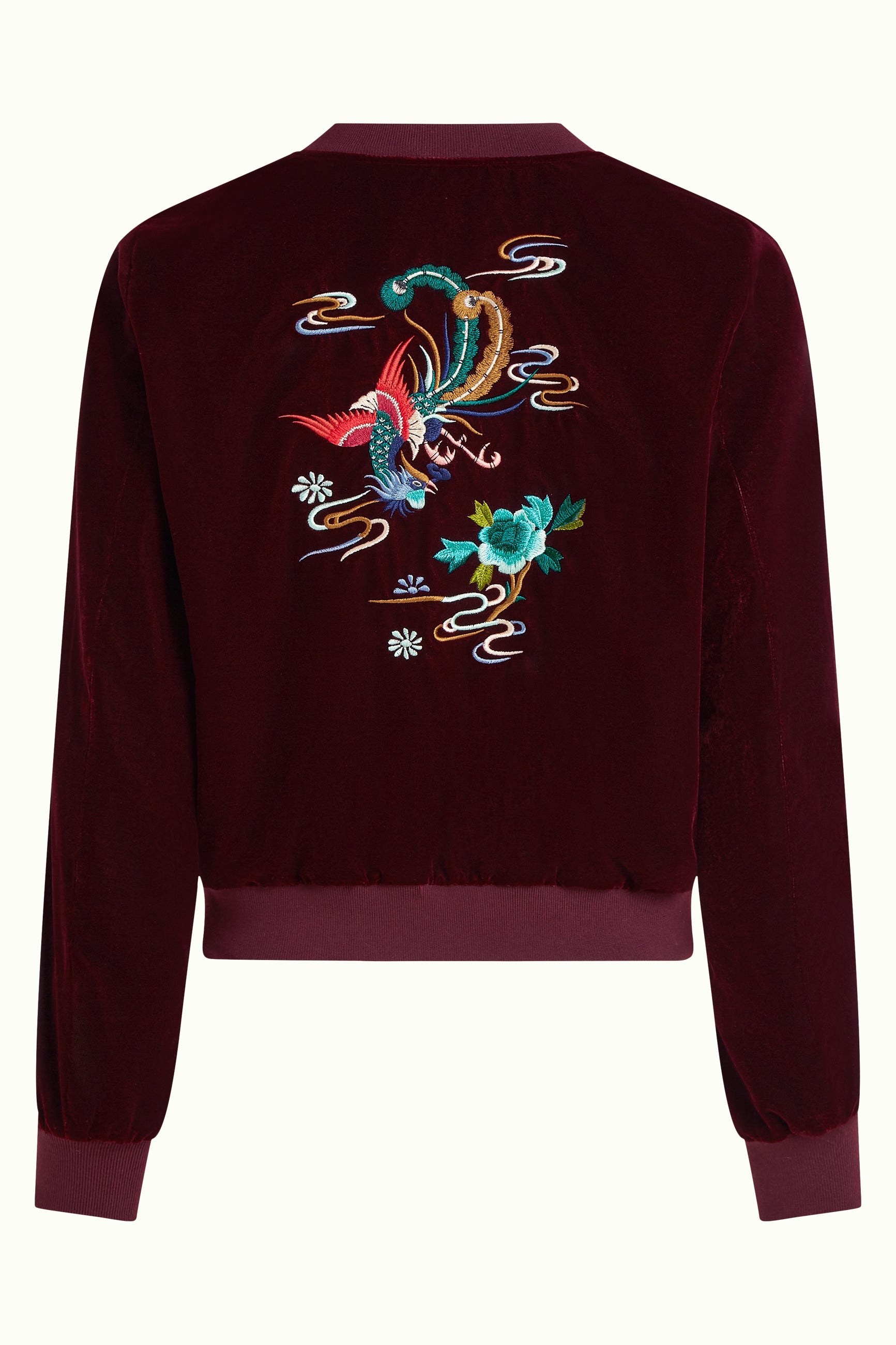 Jacke - Bessie Jacket Gamine Velvet - Bordeaux Red