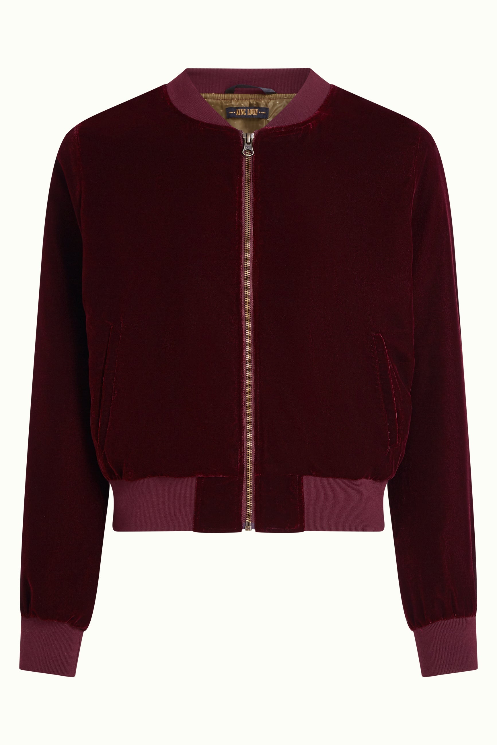 Jacke - Bessie Jacket Gamine Velvet - Bordeaux Red