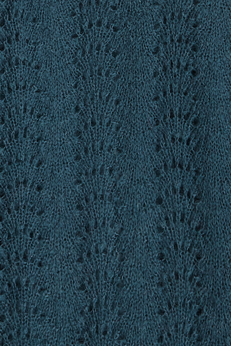 Schal - Scarf Ajour Carre - Pine Green