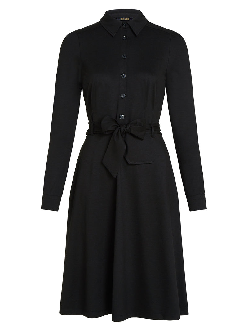 Kleid - Sheeva Dress Viscose Classic - Black