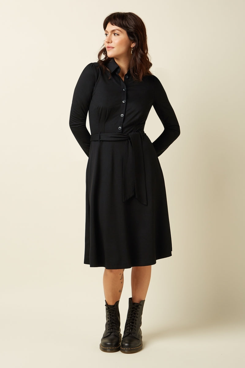 Kleid - Sheeva Dress Viscose Classic - Black