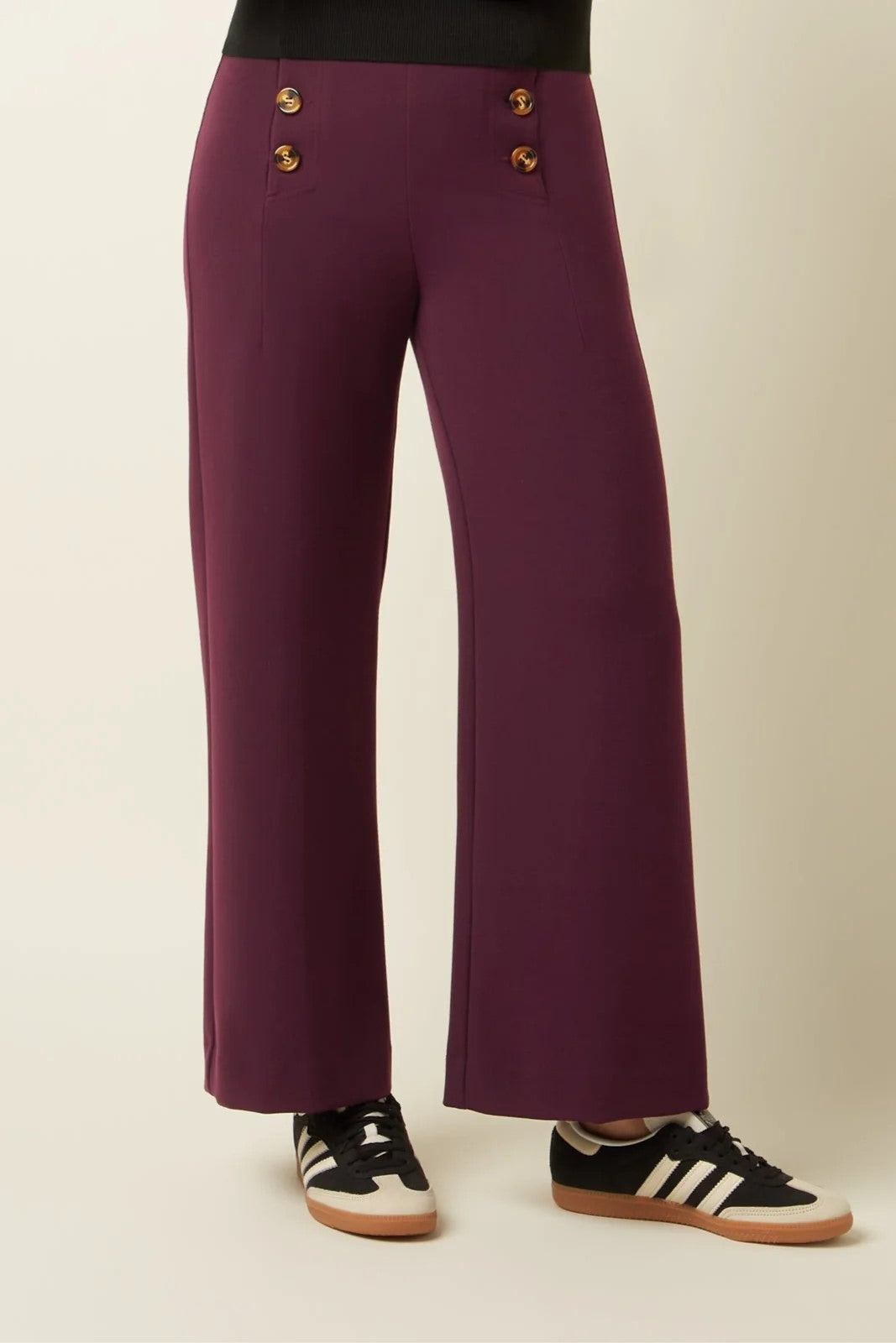 Hose - Cinzia Pants Malone - Bordeaux Red