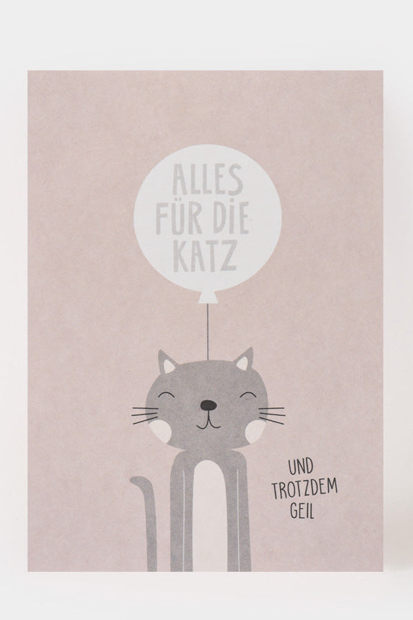 Postkarte - Alles für die Katz