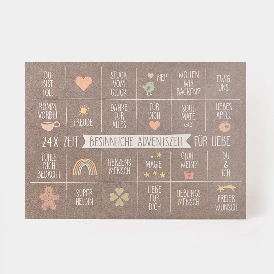 Postkarte -  BESINNLICHE ADVENTSZEIT
