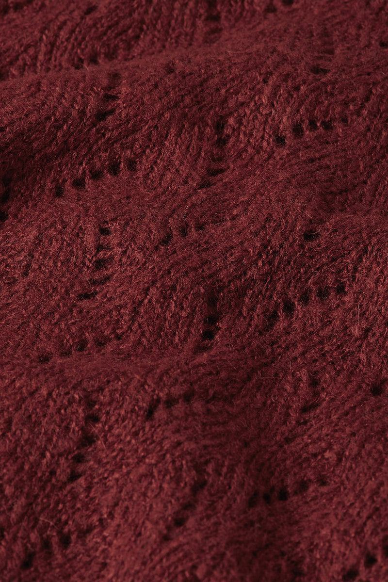 Strickjacke - Cardi Raglan Farfalle - Henna Red