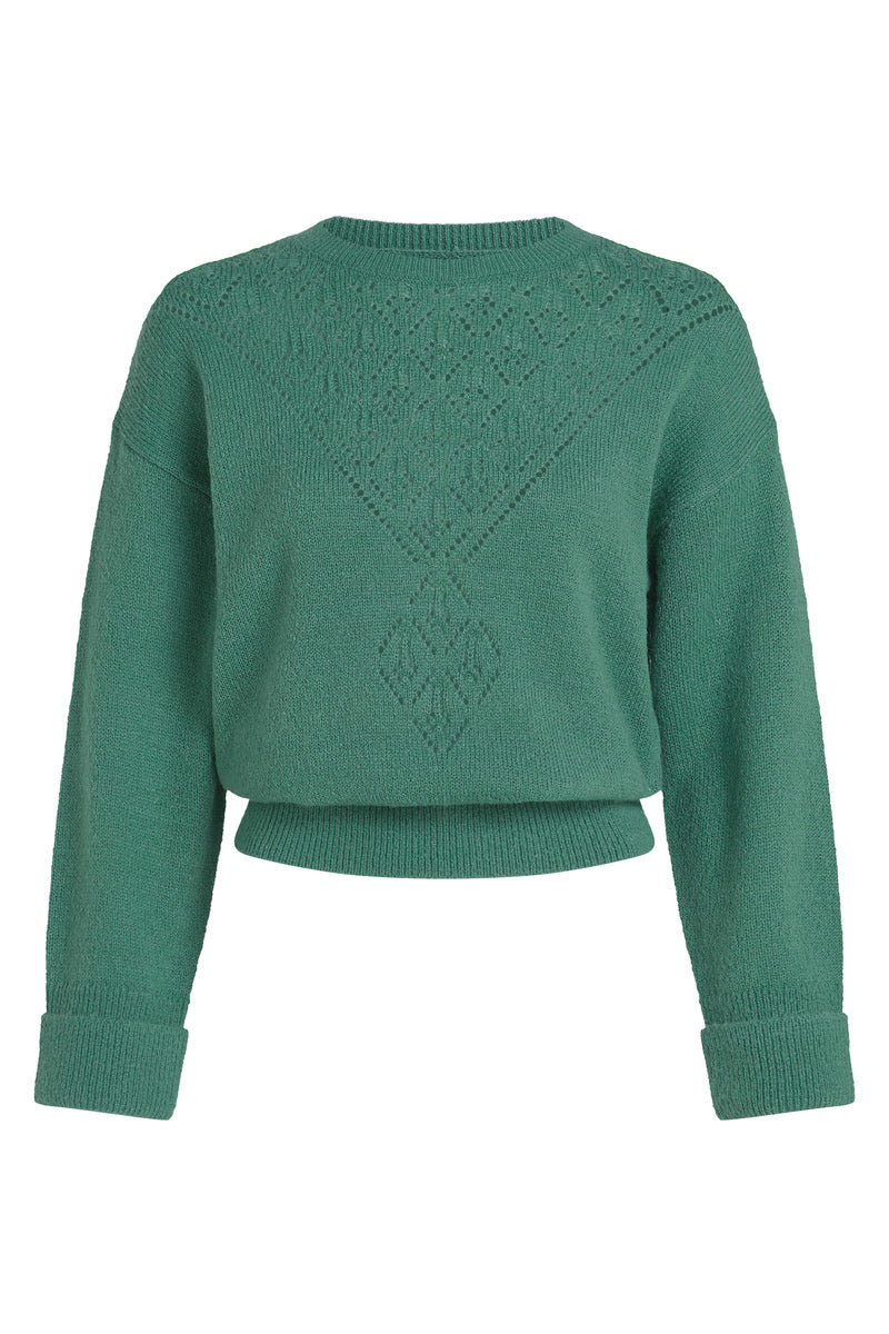 Pullover - Mauve Top Farfalle - Fir Green