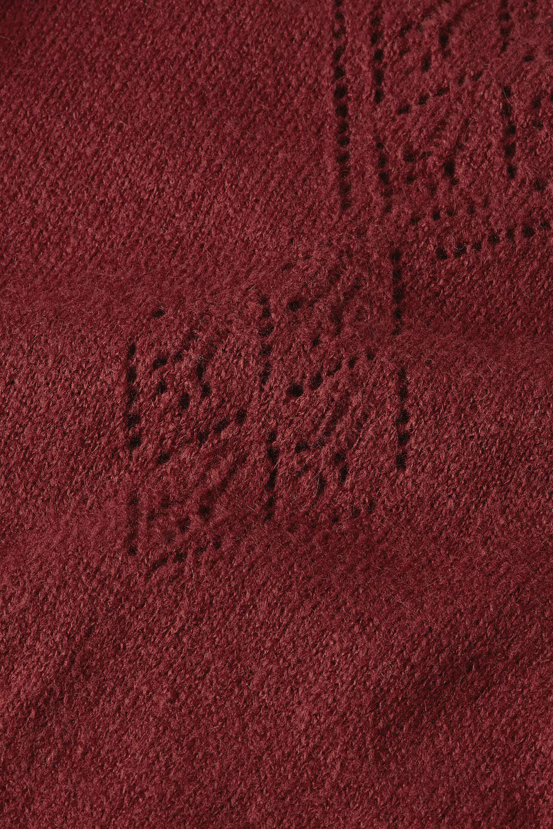 Pullover - Mauve Top Farfalle - Henna Red