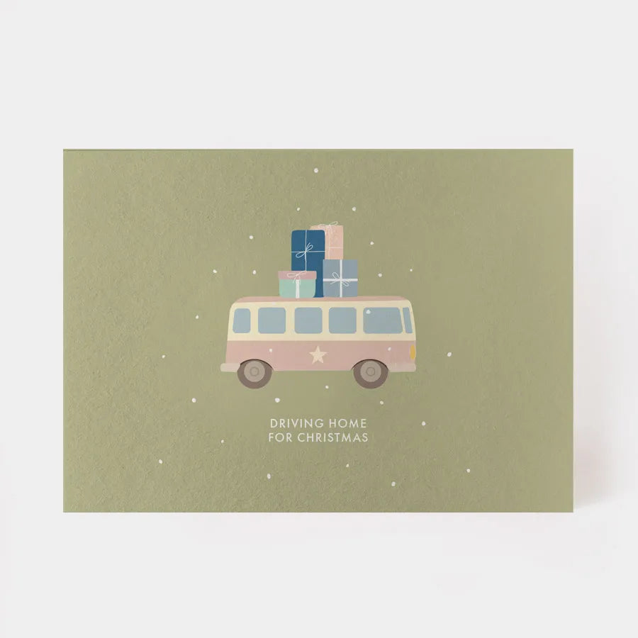 Postkarte -  Driving Home For Christmas