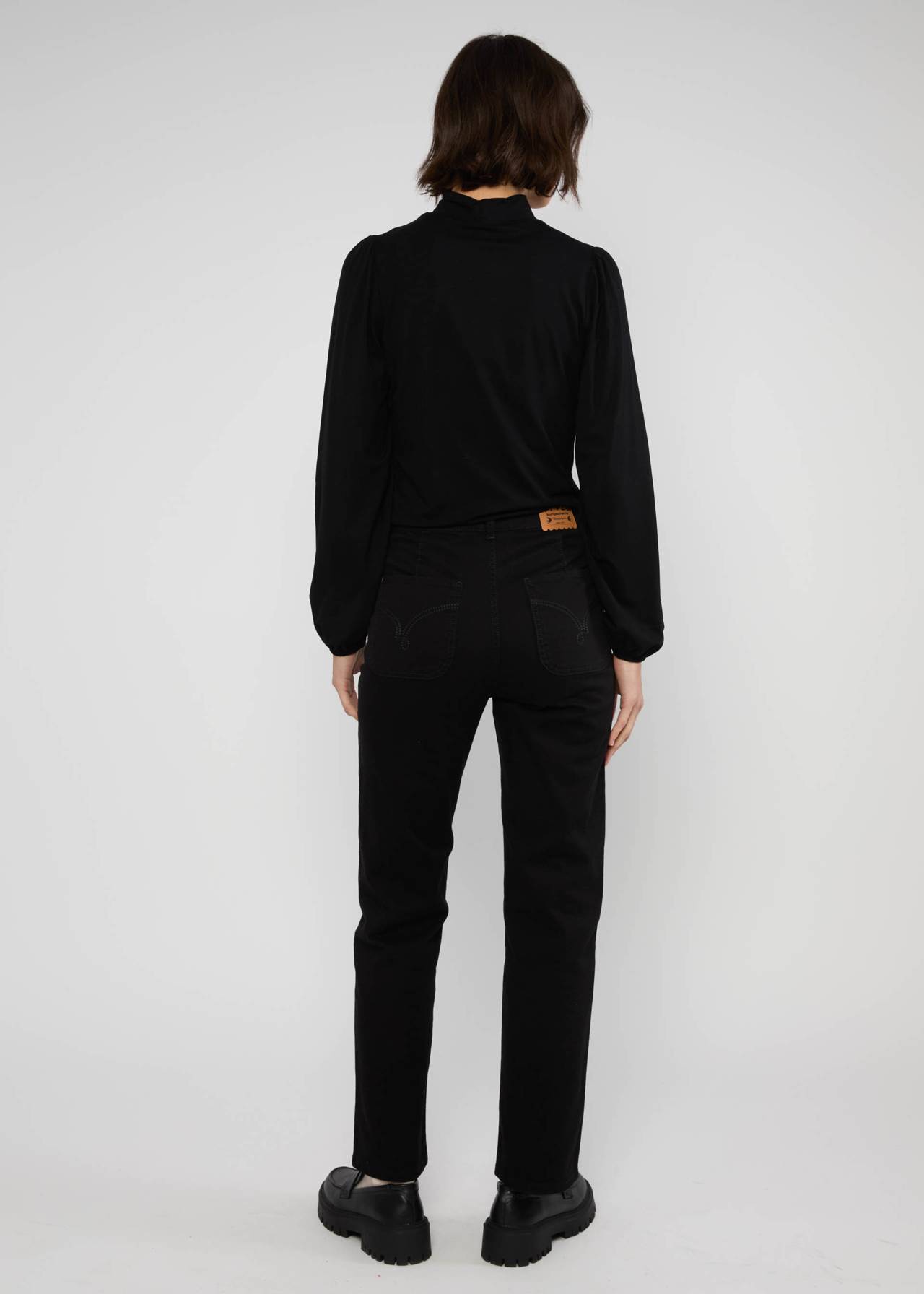 Pullover - Chic Promenade - diamond knit black