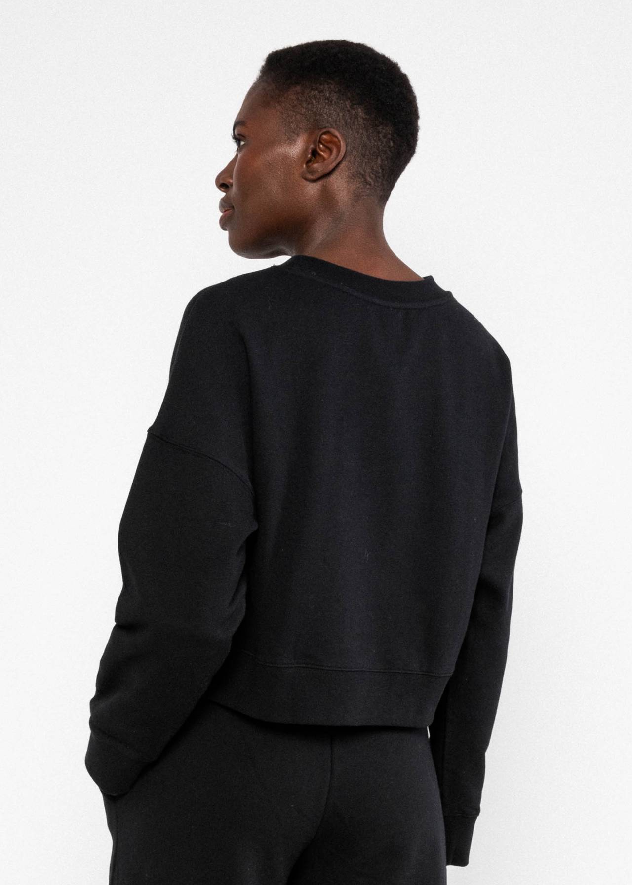 Pullover - Crew Core - back to black