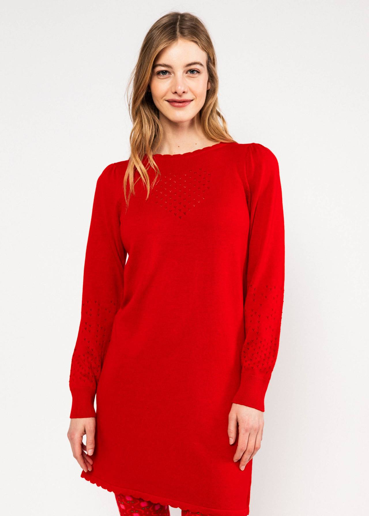 Kleid - Delicious Soul - rosy red dream knit