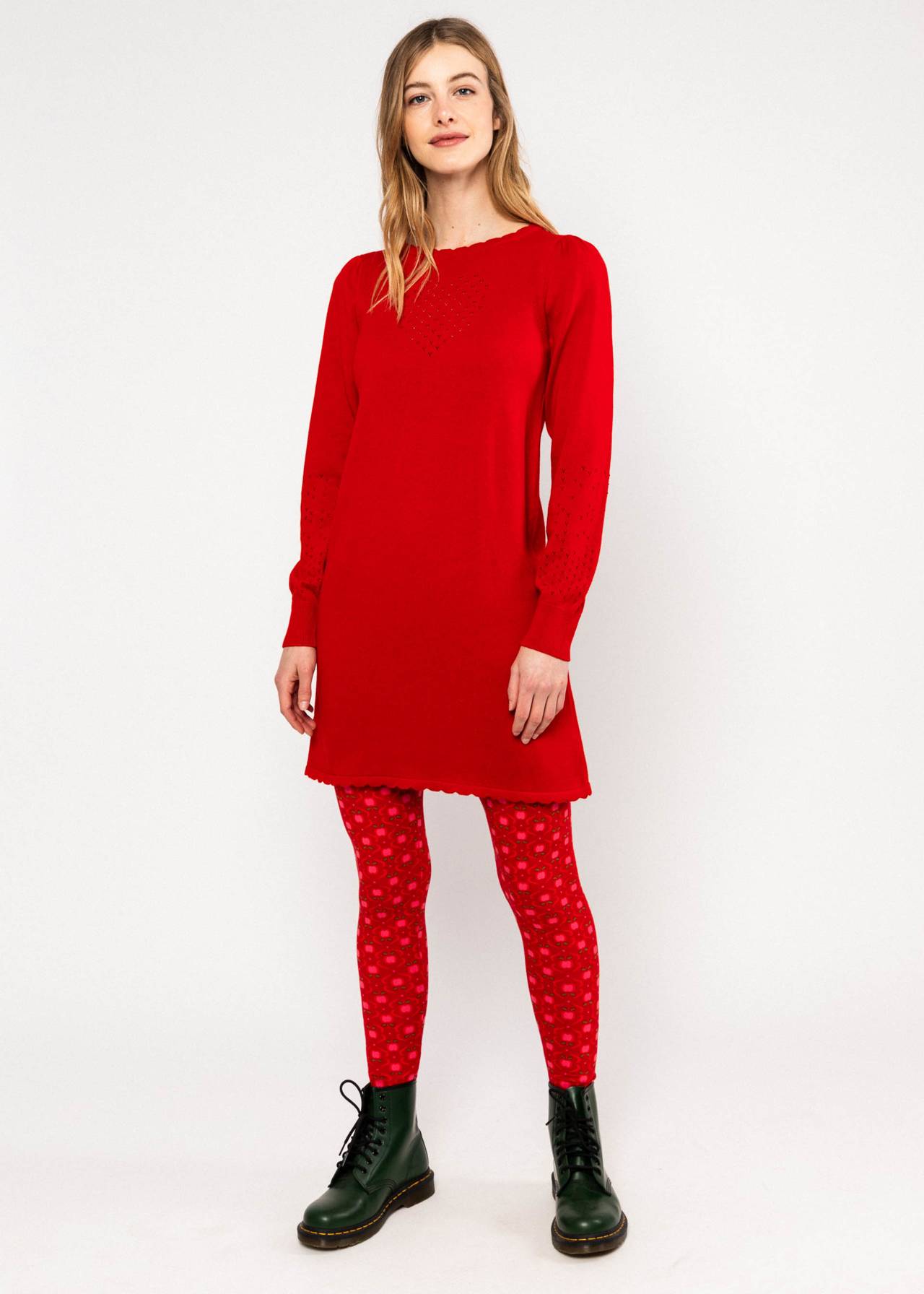 Kleid - Delicious Soul - rosy red dream knit