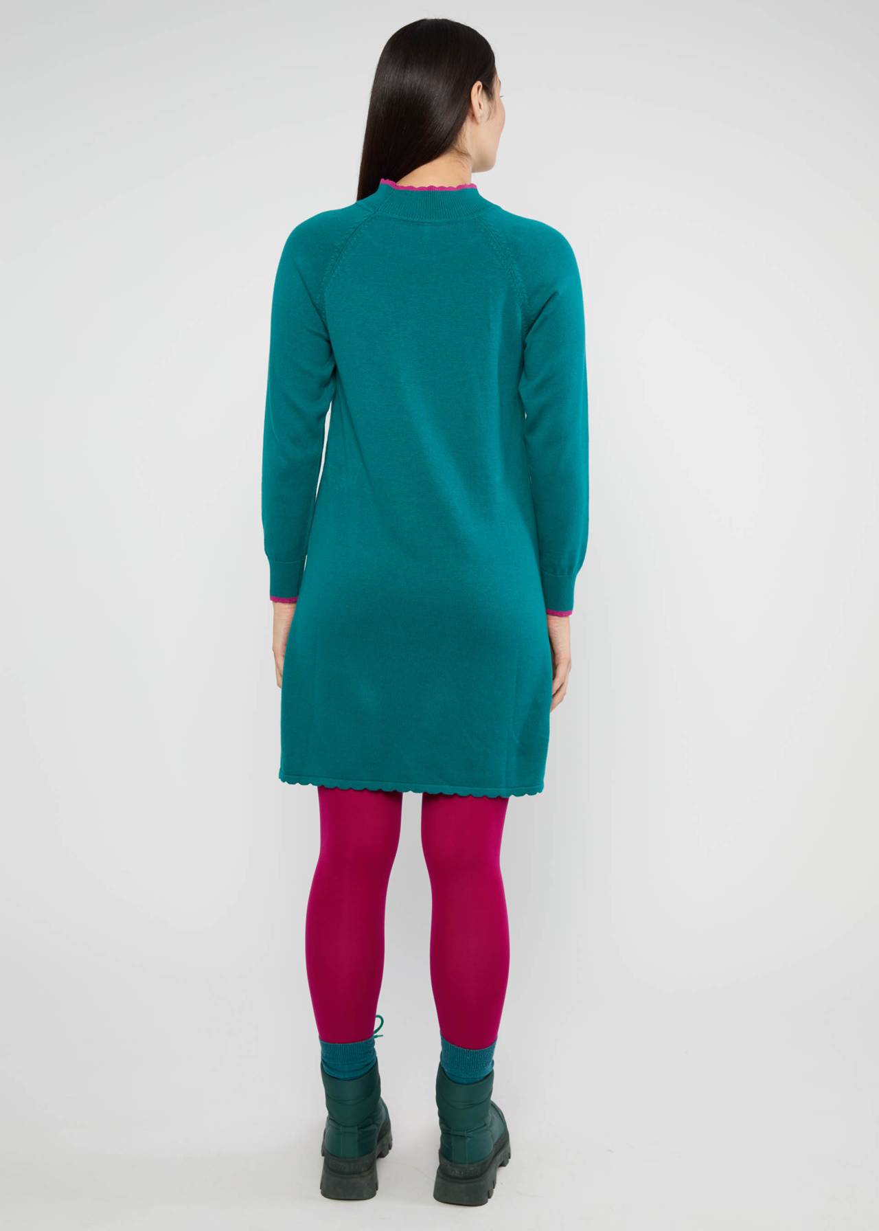 Kleid - Deliciously Easy - shimmering nightlife green