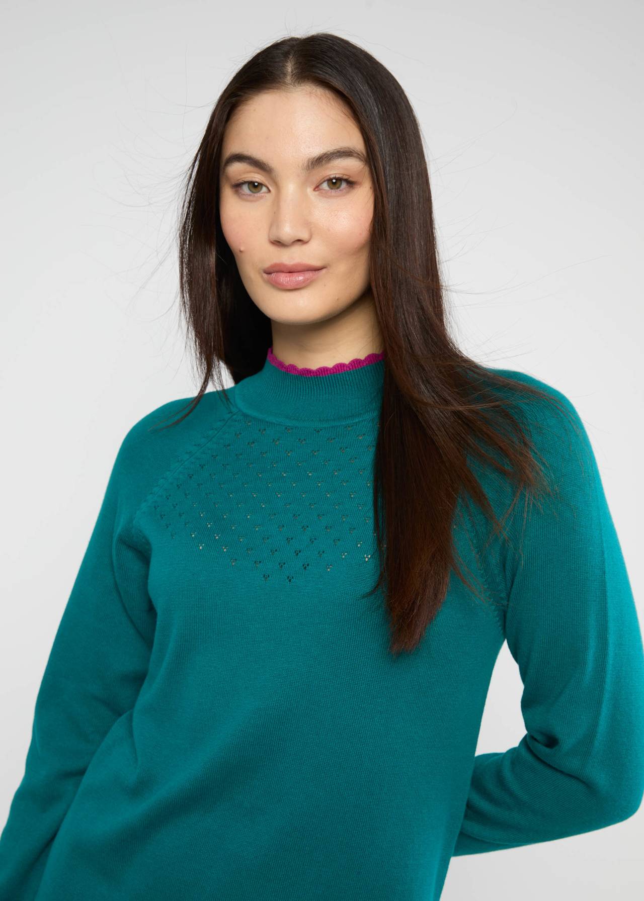 Kleid - Deliciously Easy - shimmering nightlife green