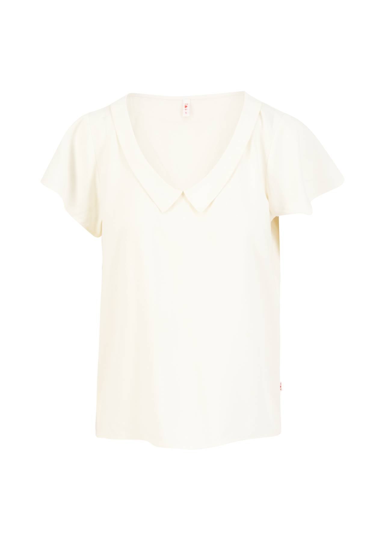 Bluse - Feed the Birds - budgie feather white