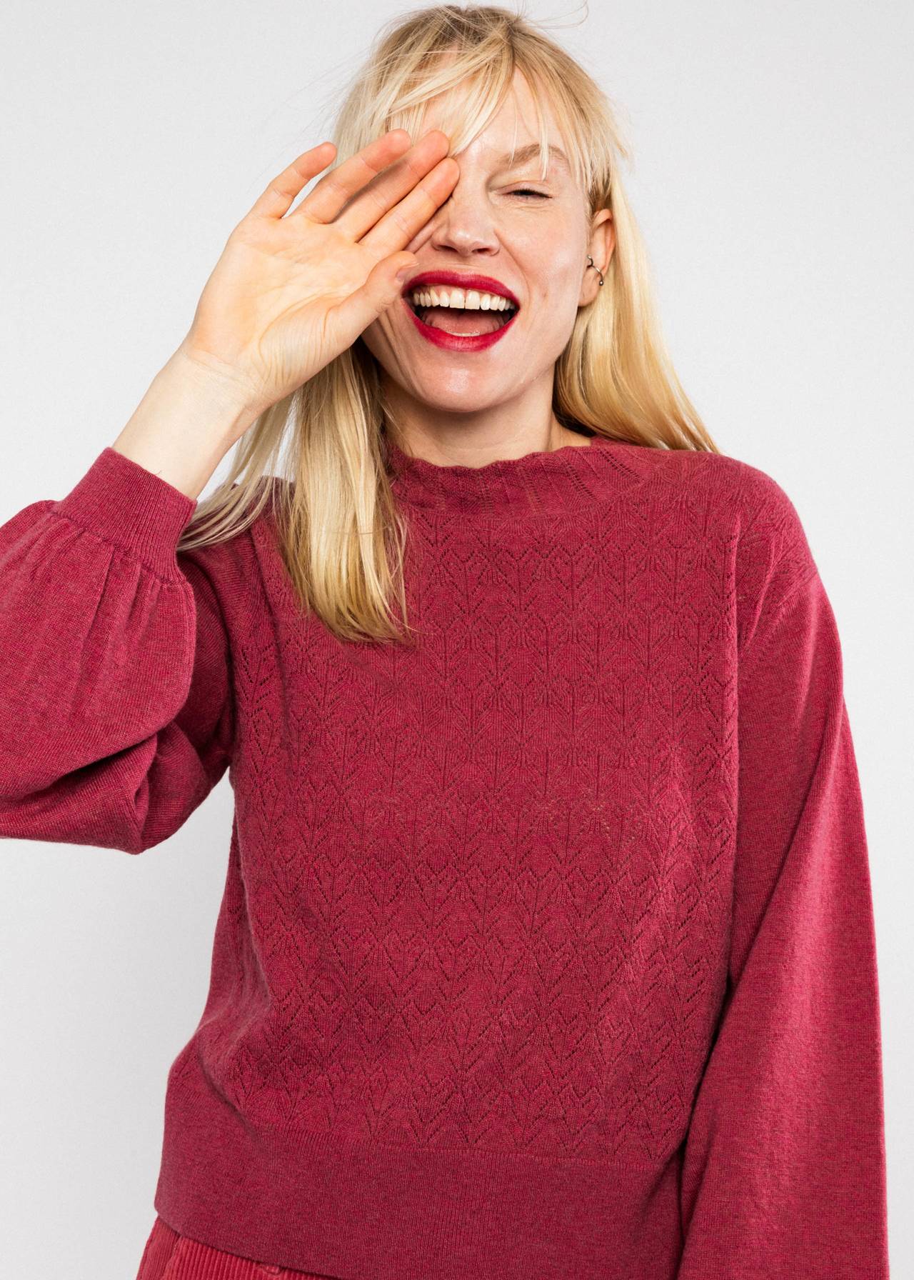 Pullover - Feeling Fancy - dusty bloom melange pink
