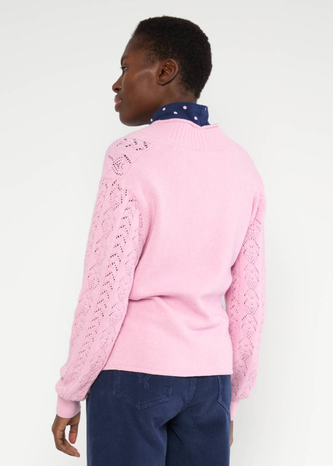 Strickjacke - Fine Craft Cocoon - soft cold pink