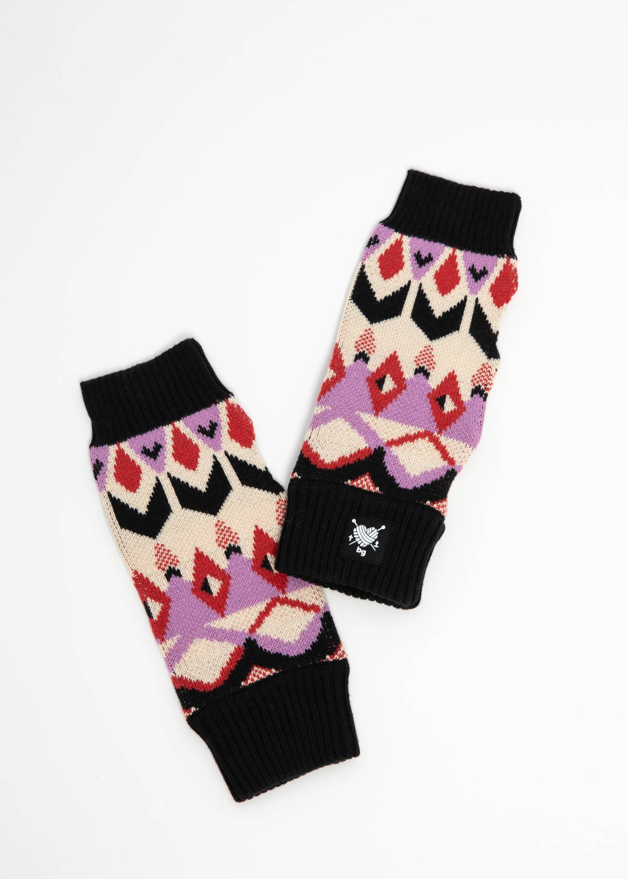 Handschuhe - Hand on Heart - fair isle gloves black