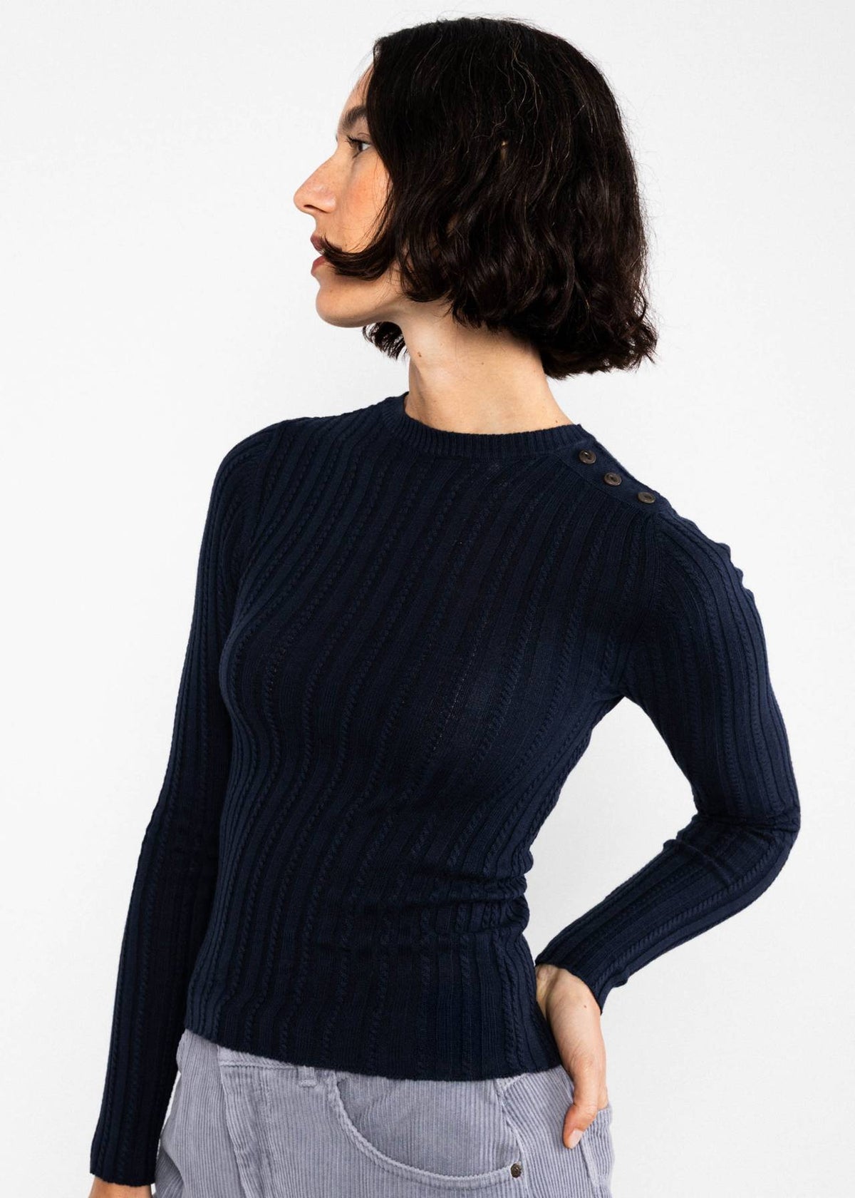Pullover - Jazz & Chill Crew - blue elf knit