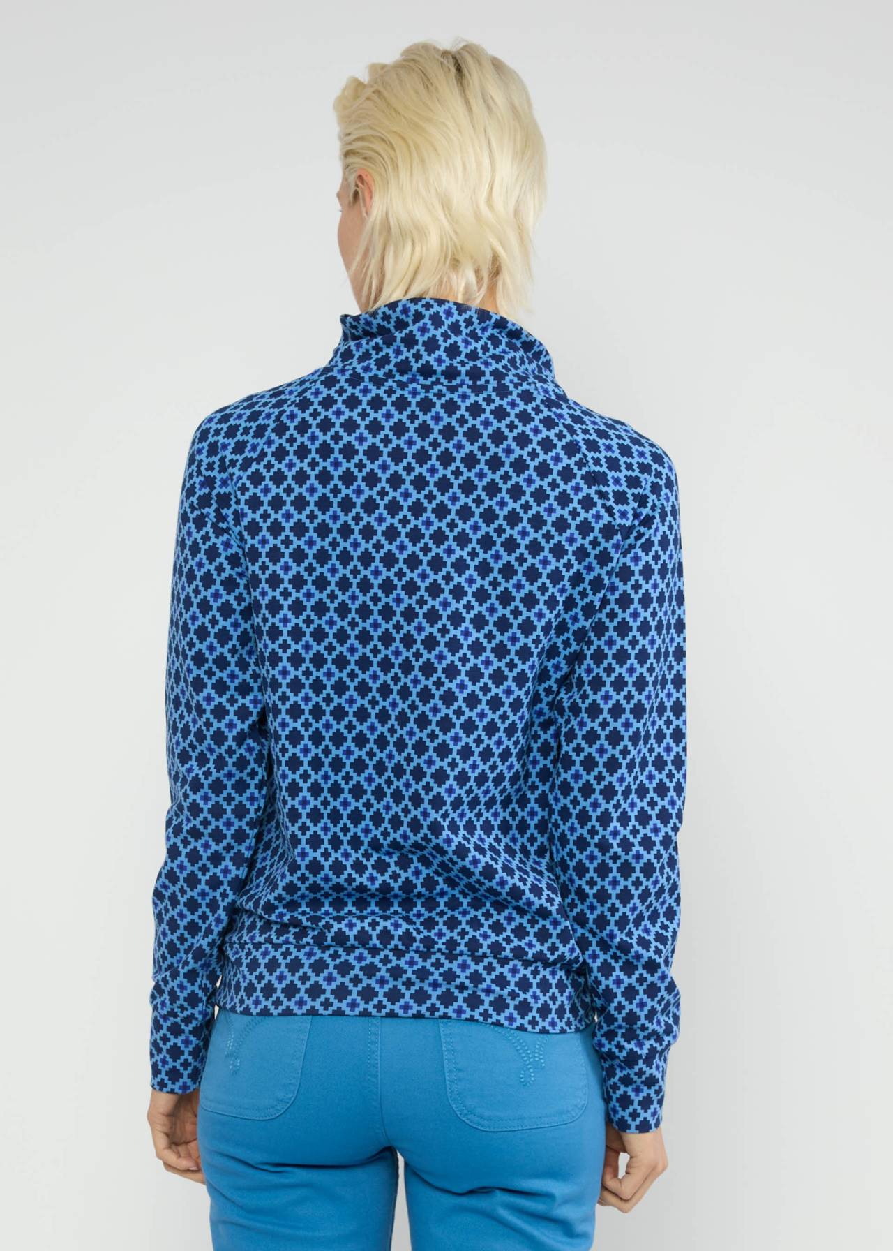 Pullover - Oh so Nett - quilted blue dream