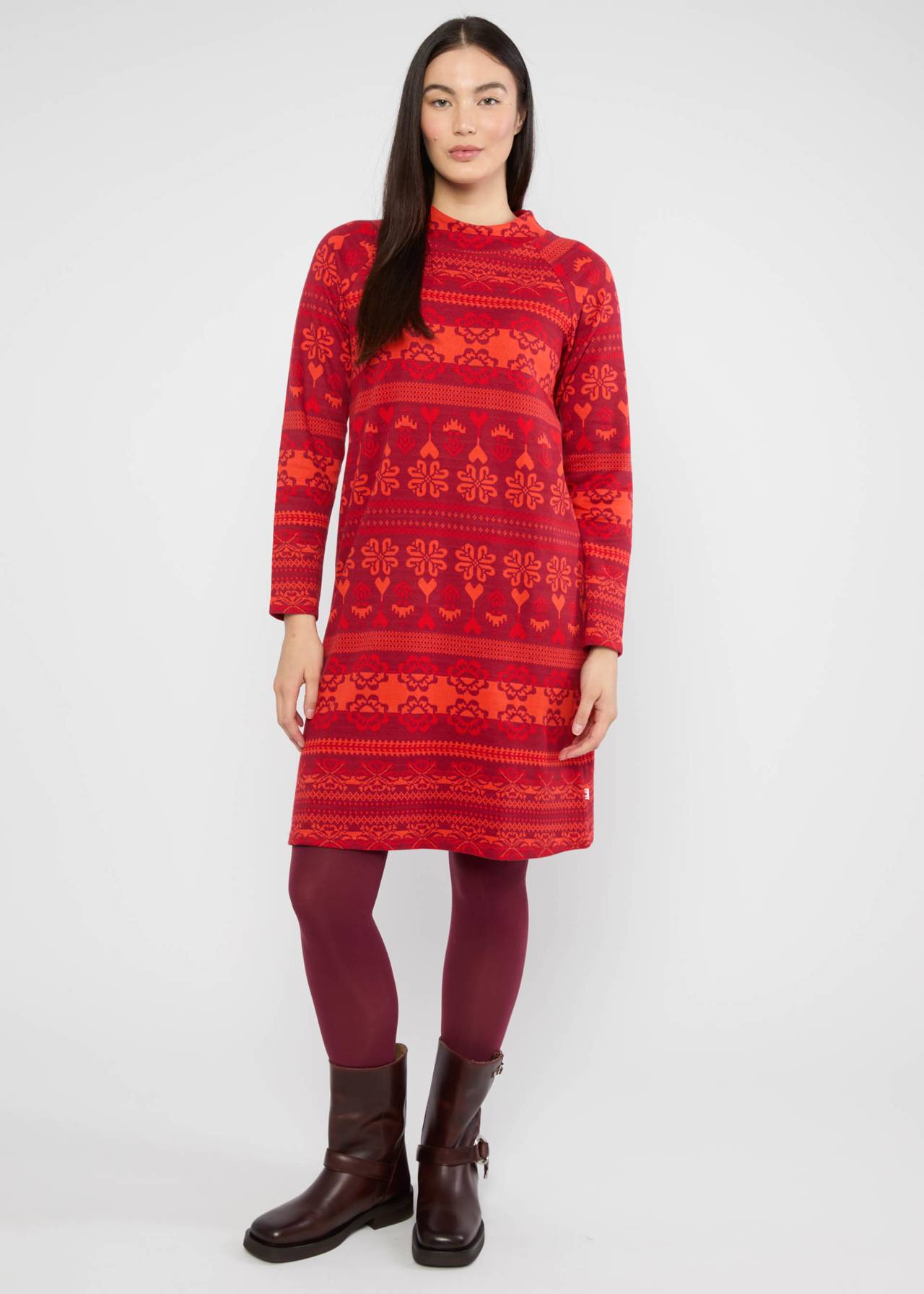 Kleid - Oh so Oslo - aprés glam red