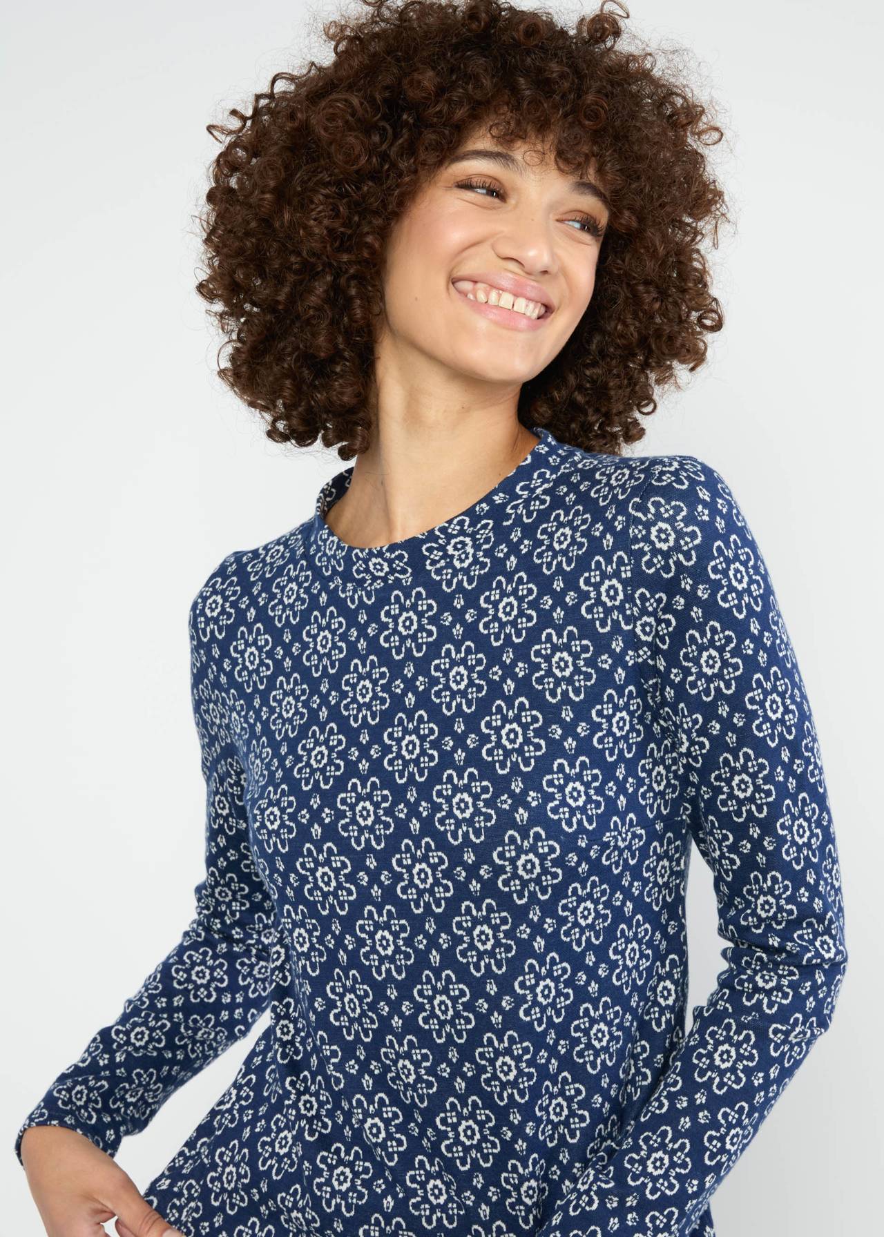 Shirt - langarm - langarm - langarm - Safe and Warm Turtle - alpine rose jacquard
