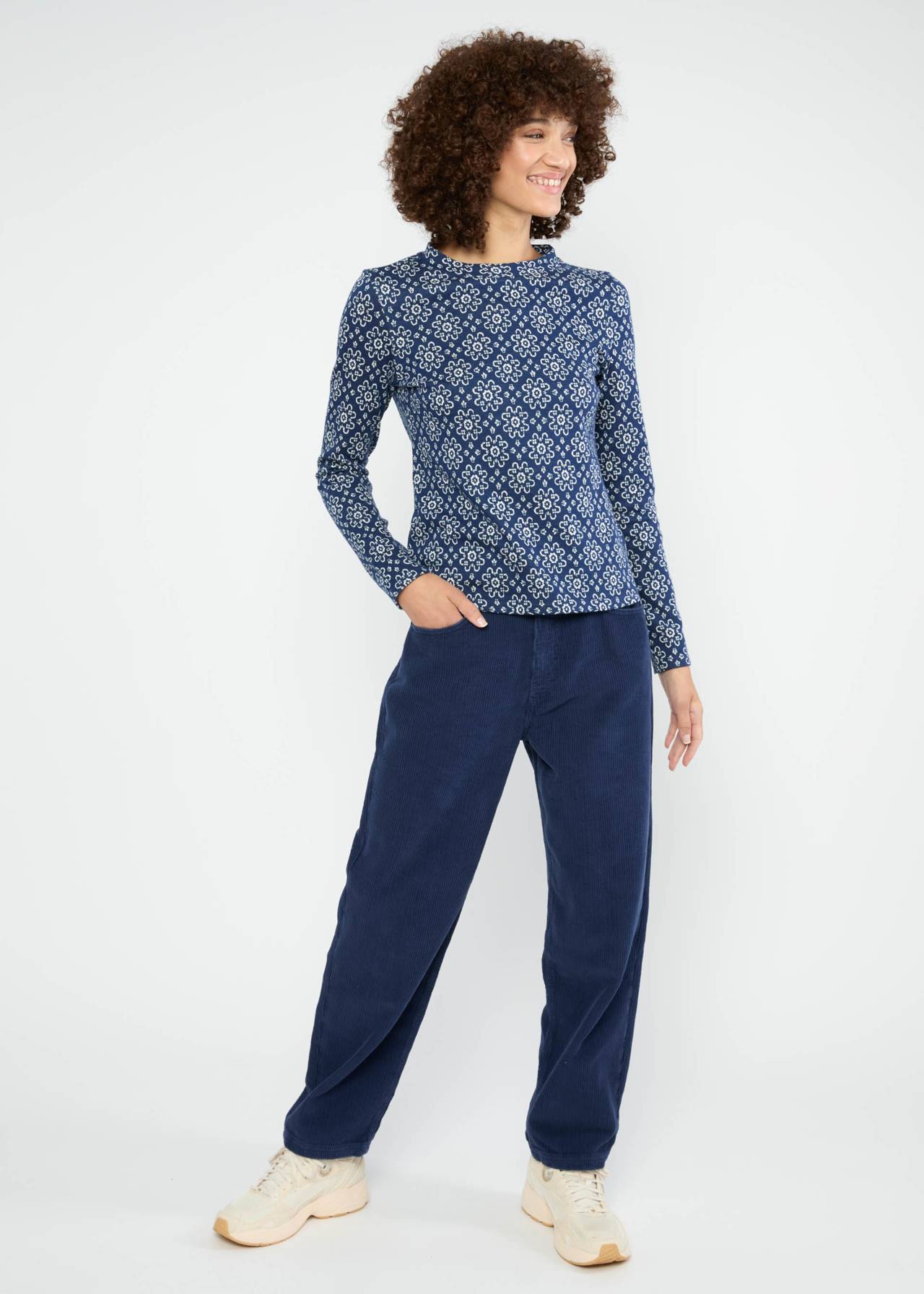 Shirt - langarm - langarm - langarm - Safe and Warm Turtle - alpine rose jacquard