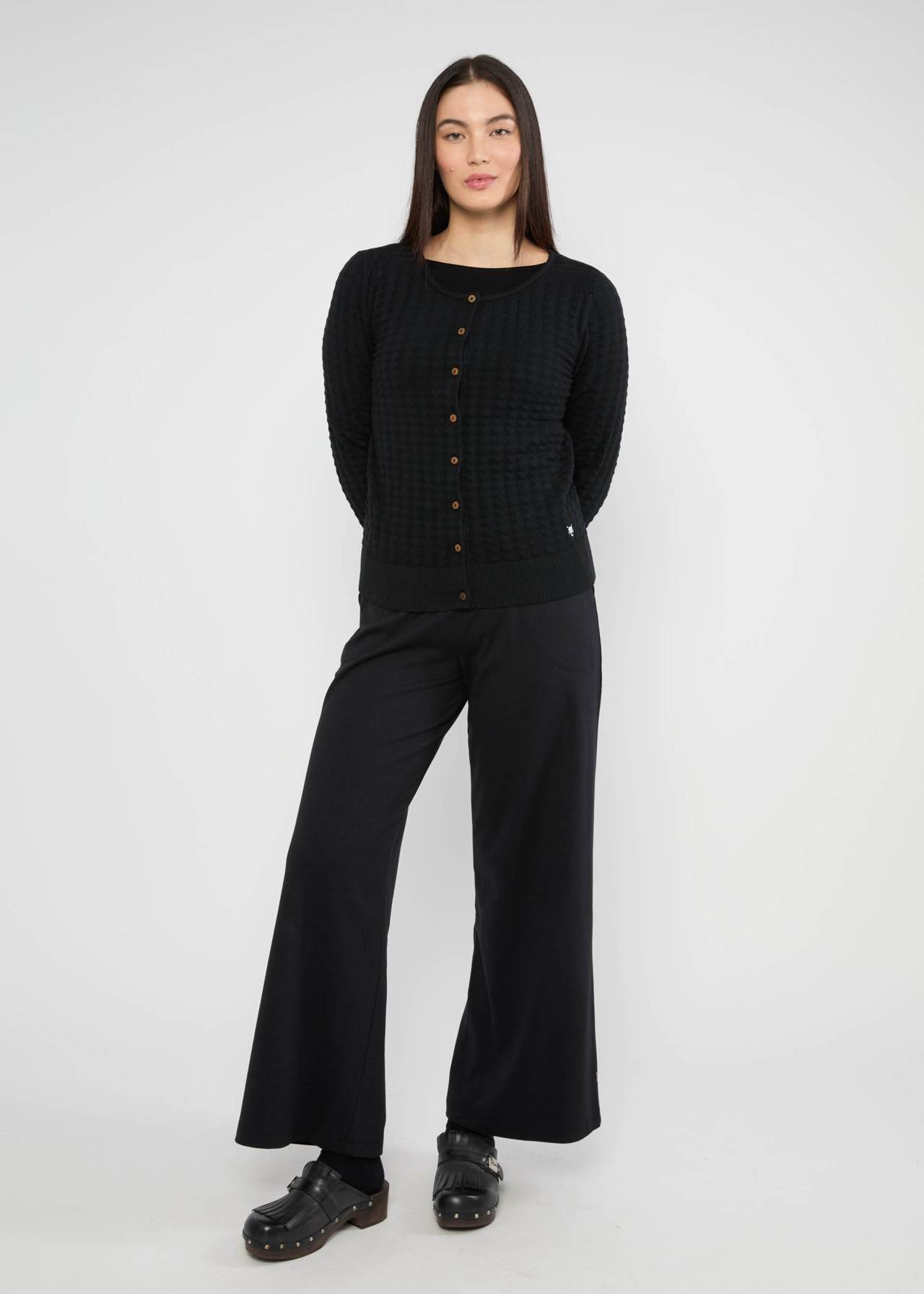 Strickjacke - Save the Brave - boogie black knit