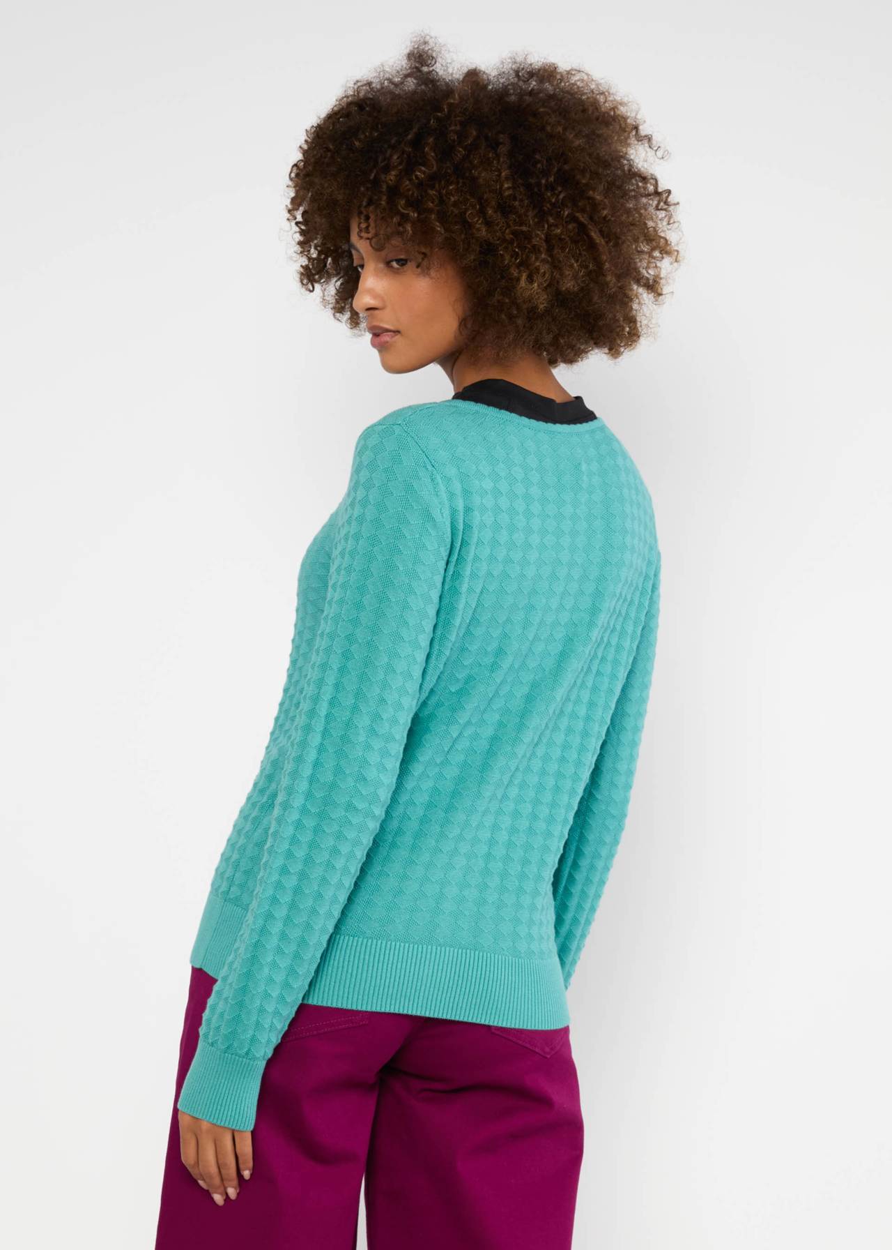 Strickjacke - Save the Brave - boogie petrol knit