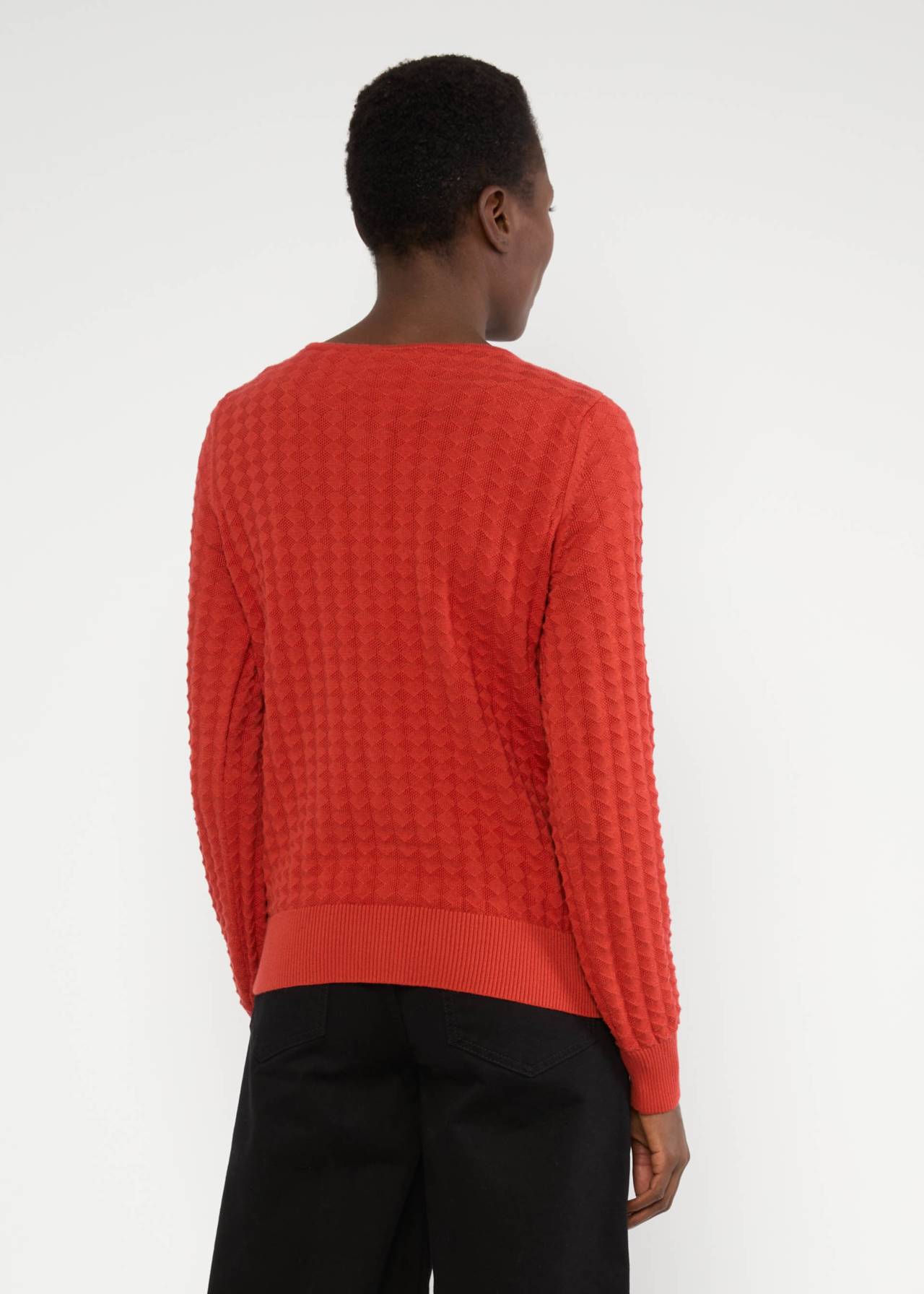 Strickjacke - Save the Brave - boogie red knit