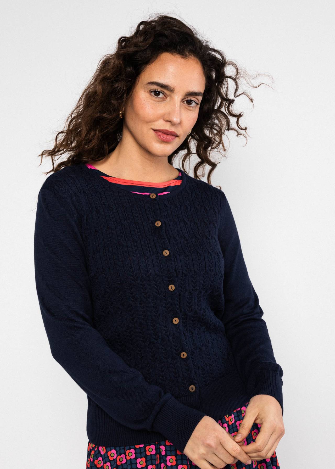Strickjacke - Save the Brave - folklore blue knit