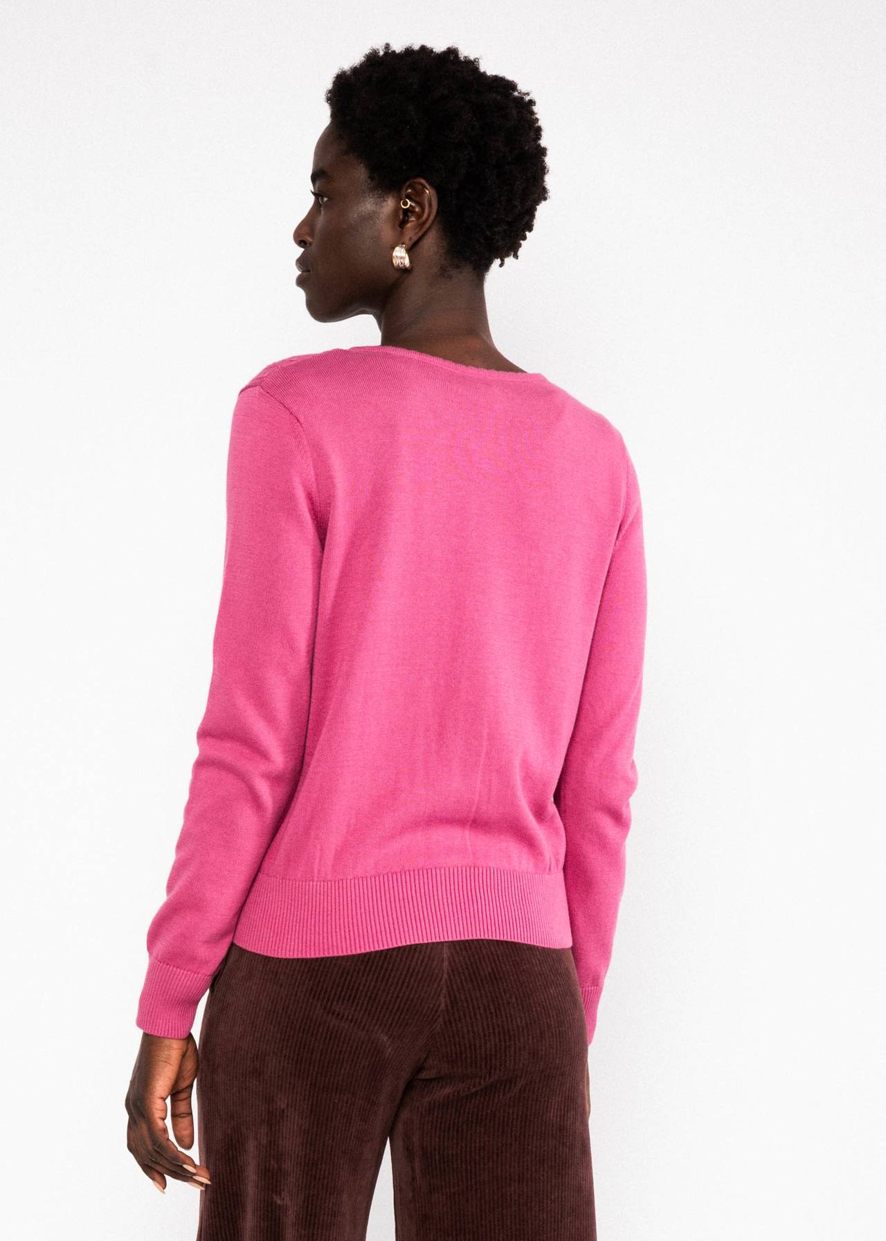 Strickjacke - Save the Brave - folklore pink knit