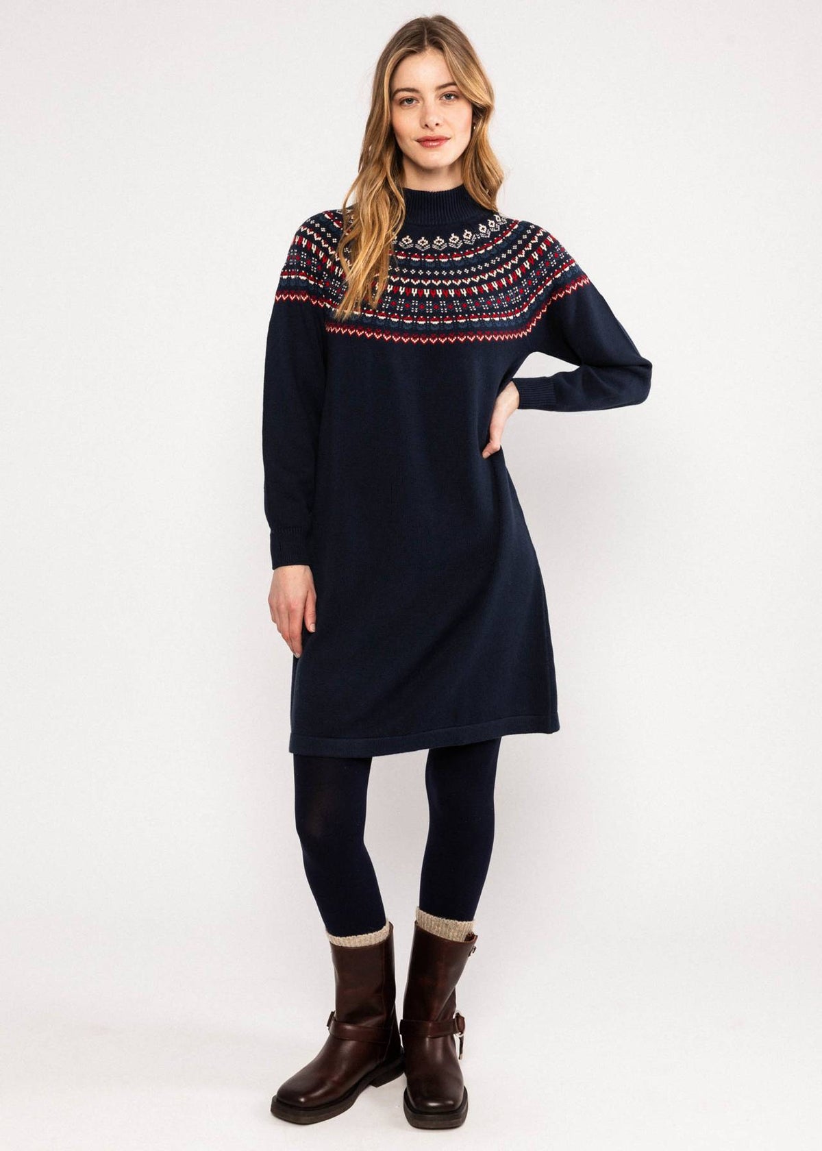 Kleid - Scandi Woods - knitted memories blue