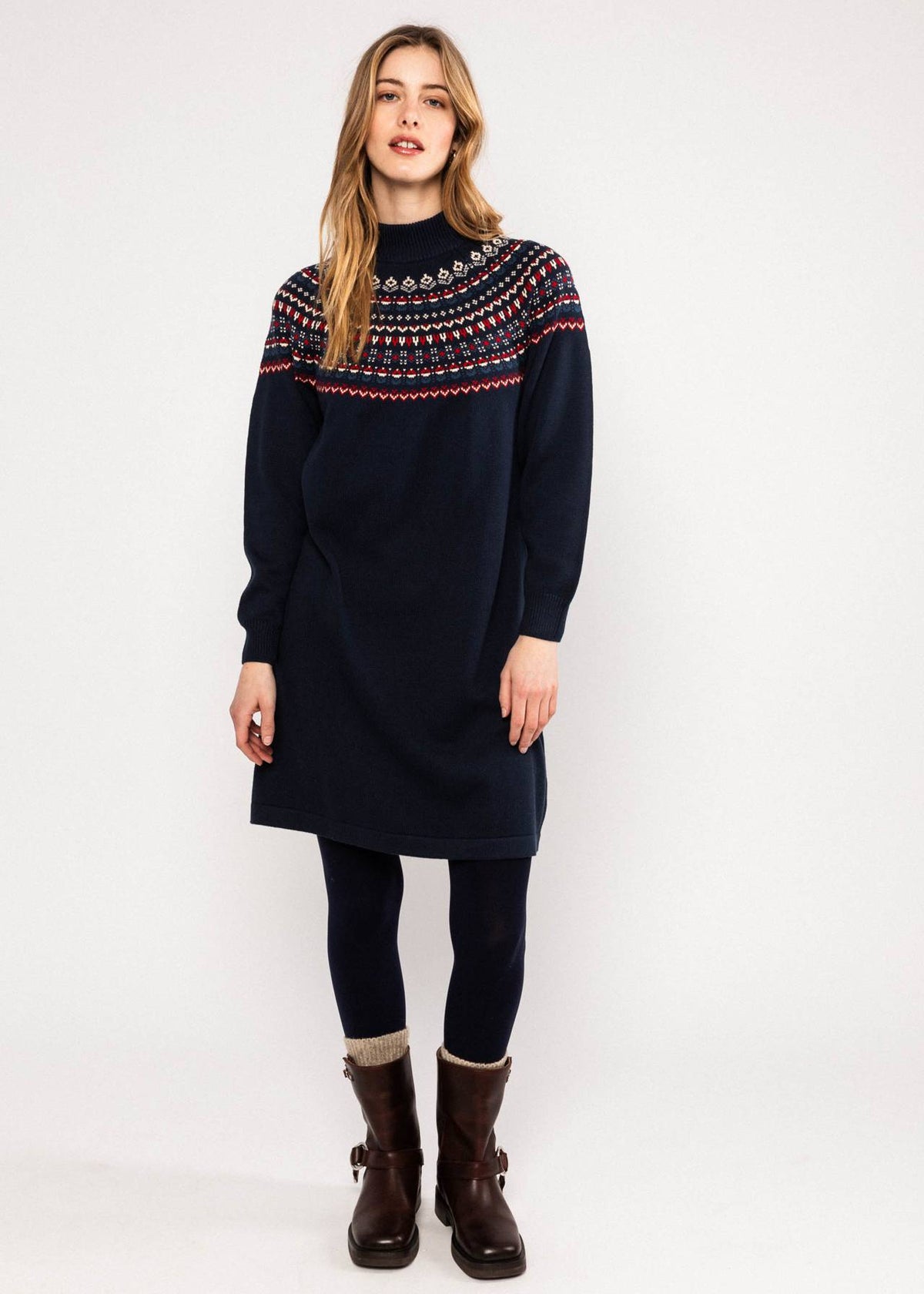 Kleid - Scandi Woods - knitted memories blue