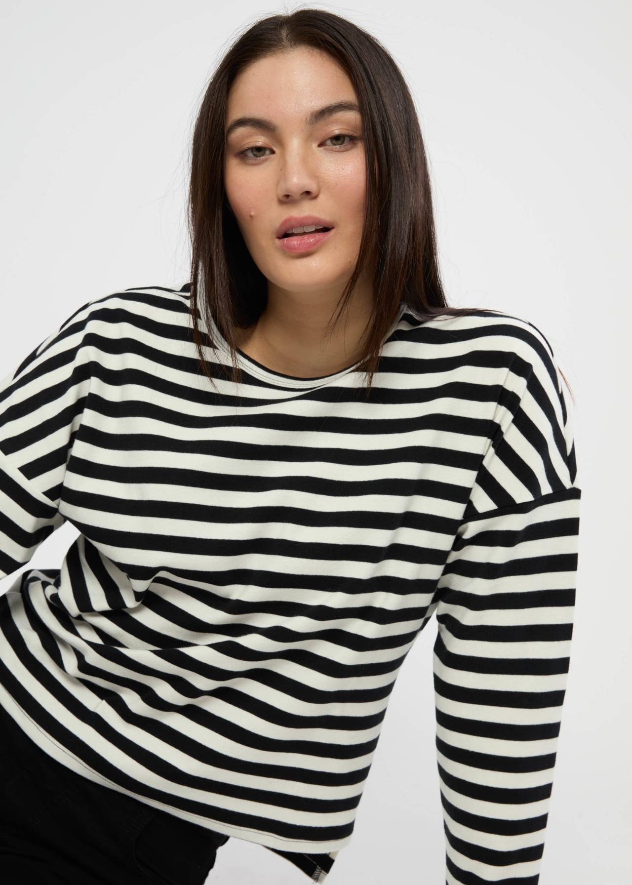 Shirt - langarm - Stereo Rainbow Crew - wizardy black stripes