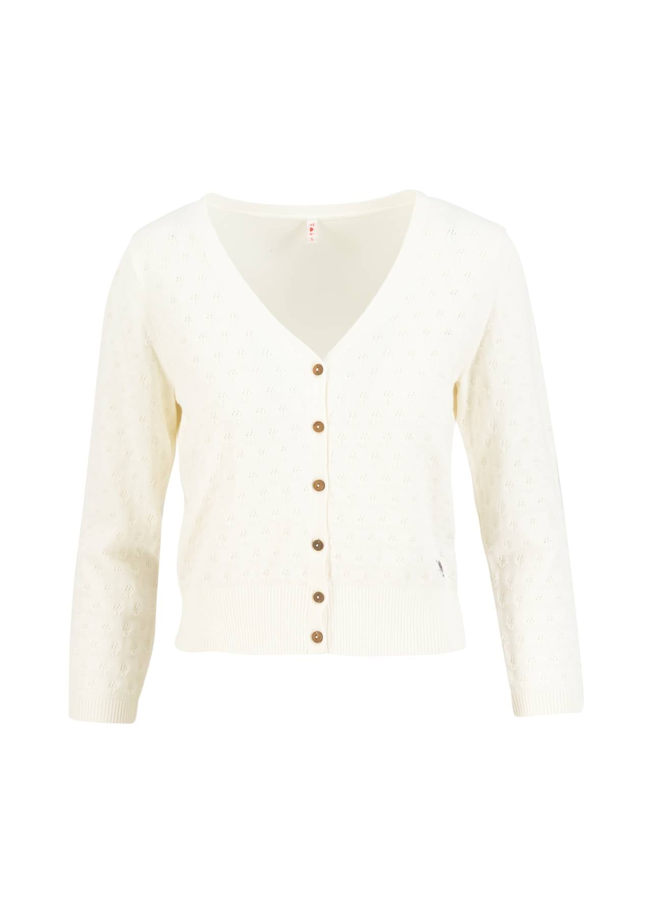 Strickjacke - Sweet Petite - white grapes knit