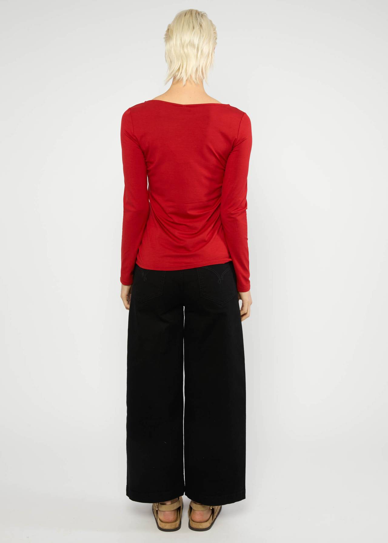 Langarm- Shirt - Sweet Sailorette - magma red