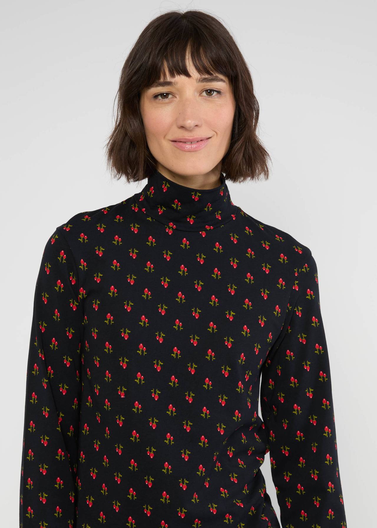 Langarm- Shirt - The Ease of Release - red rosehip