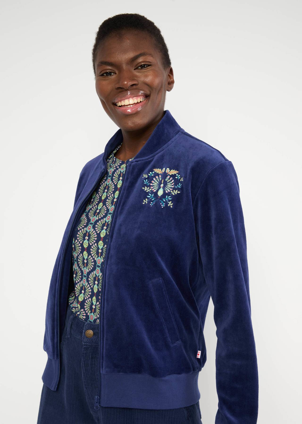 Jacke - Velvet Harmony Bomber - indigo depths blue