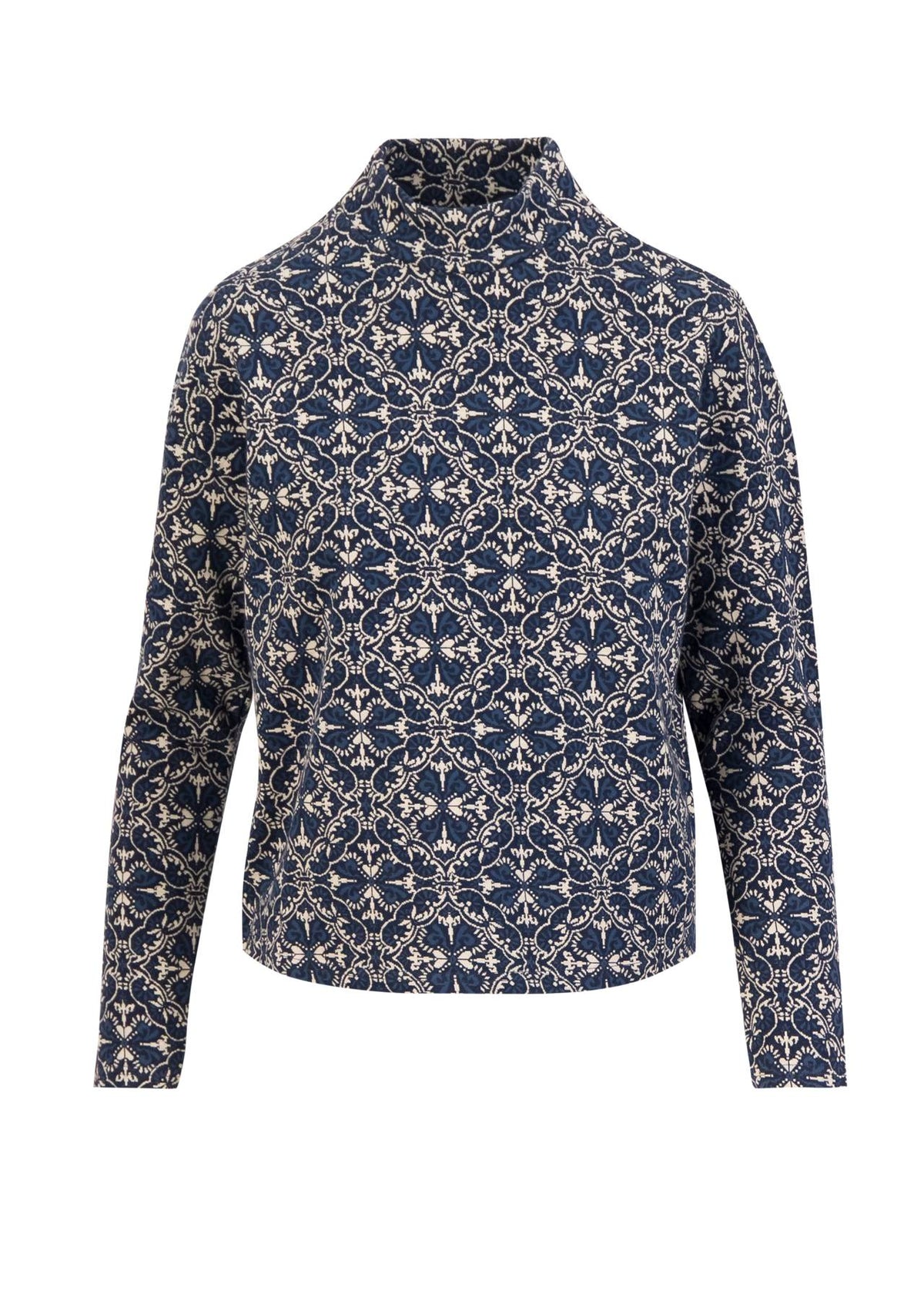 Pullover - Warm-Up Turtle - vienna art blue