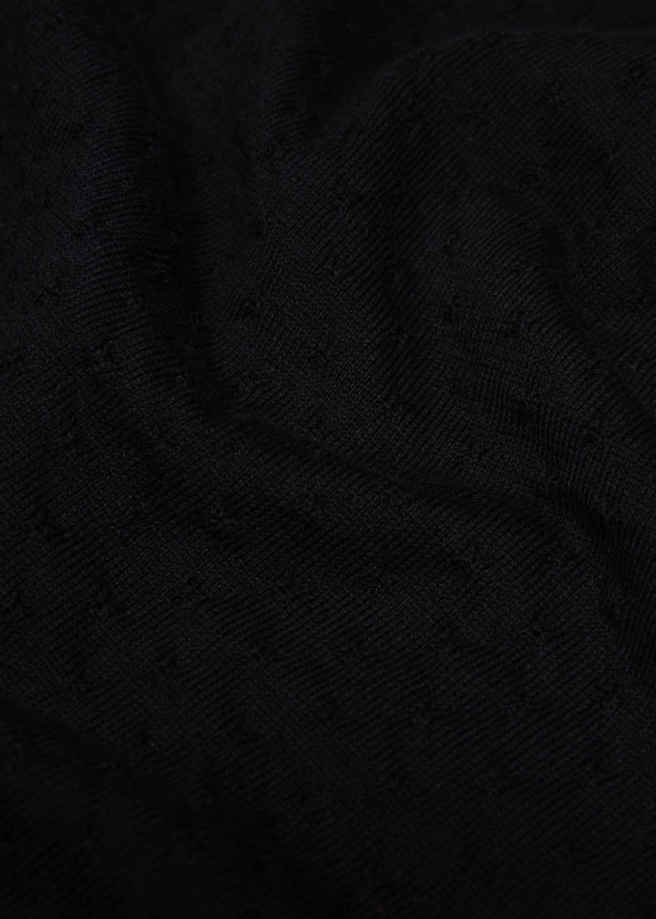 Strickjacke - Sweet Knit - plain black braid