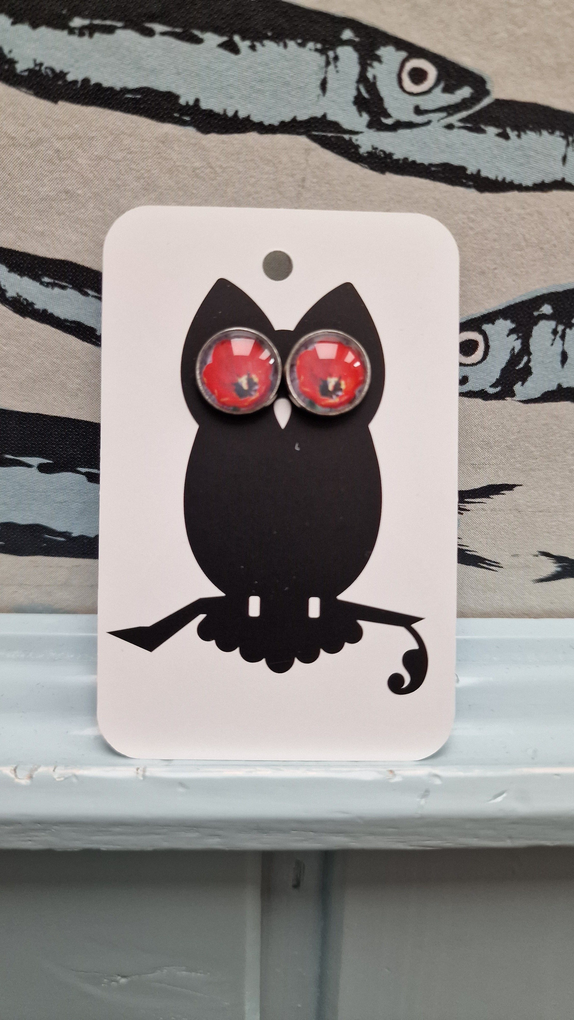 Ohrschmuck Heimatliebe - Mohnblume - Stecker