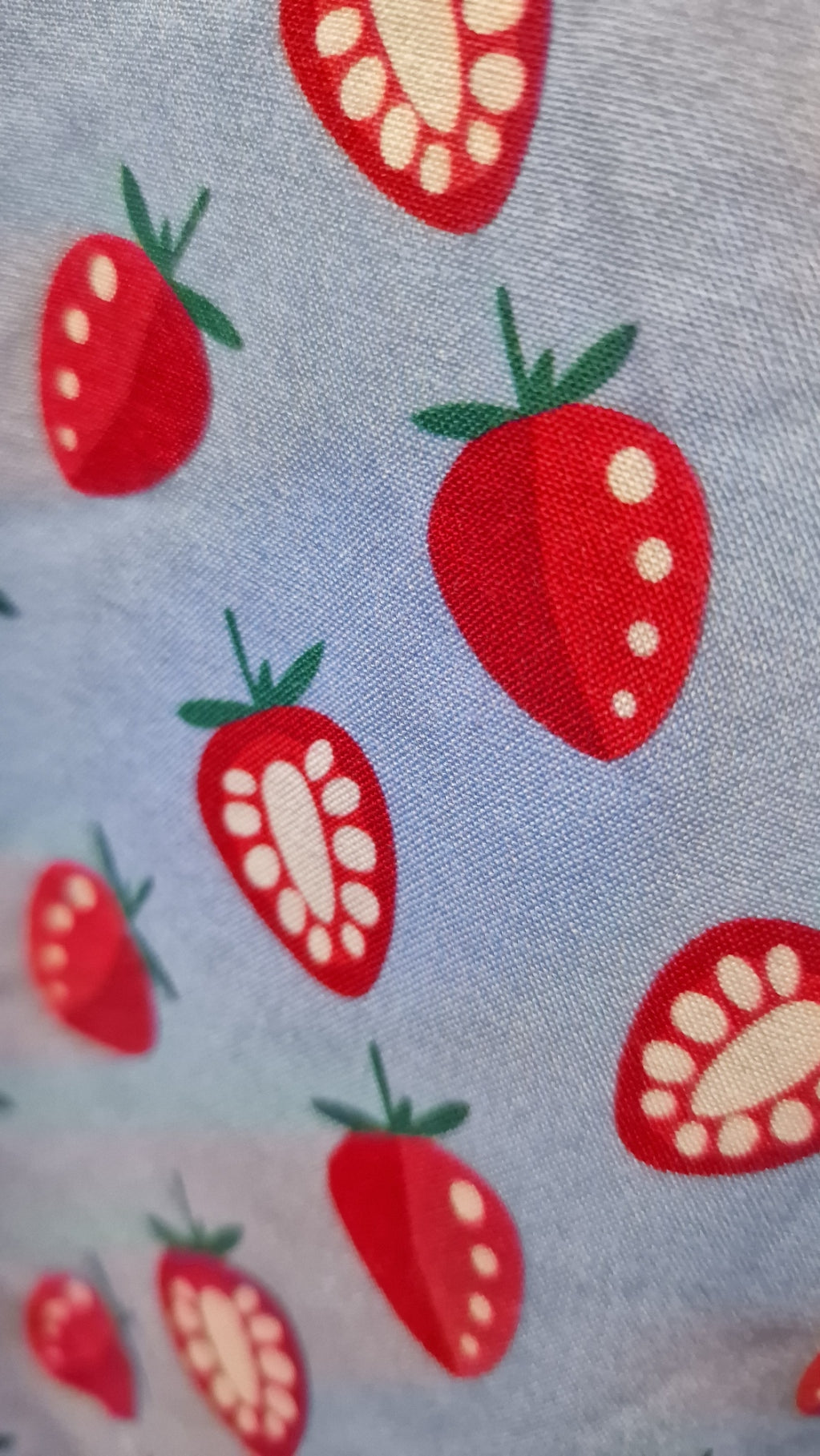 Bluse - Anna - Erdbeeren