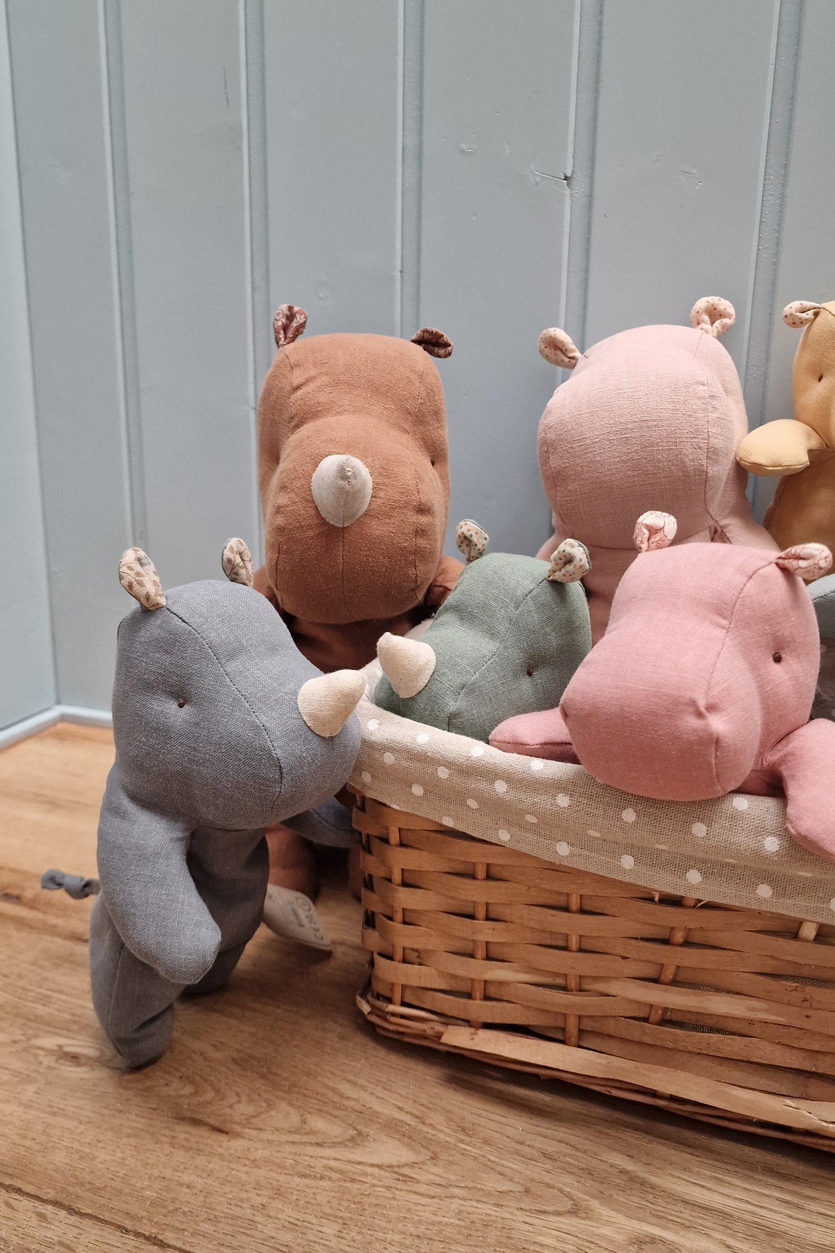 Kuscheltier - Safari Friends - Hippo - Medium - Altrosa
