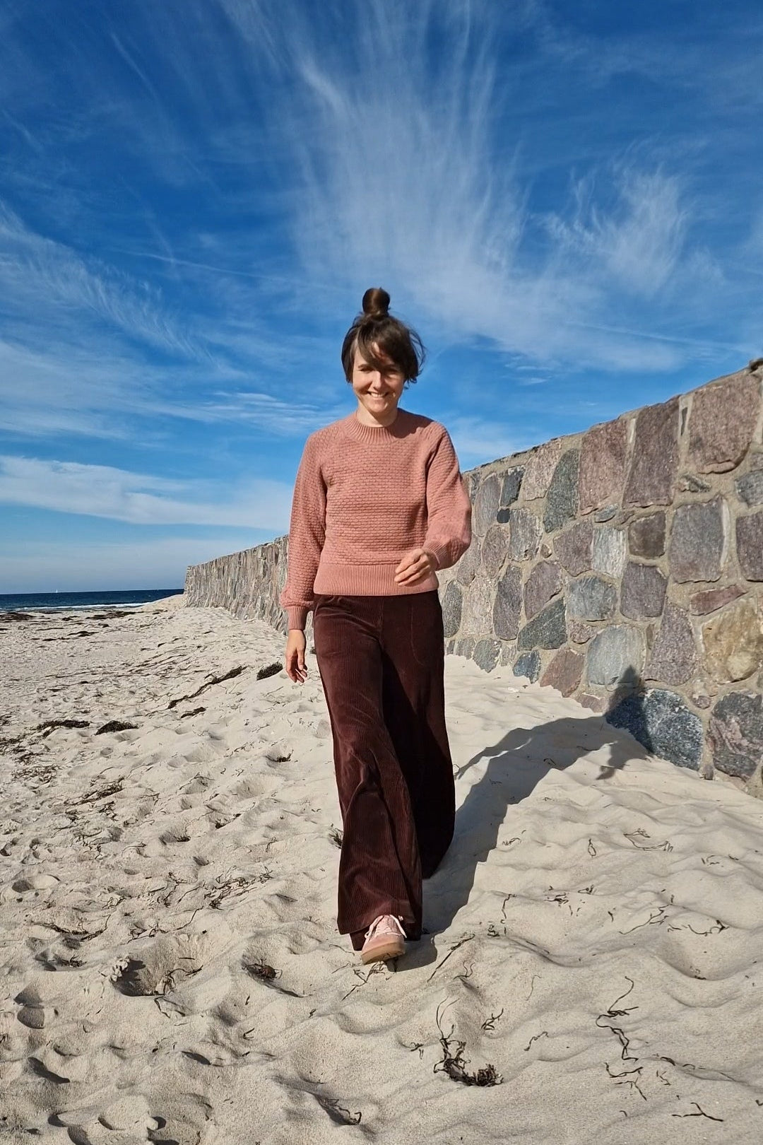 Pullover - Cosy Bubble - vintage pink knit