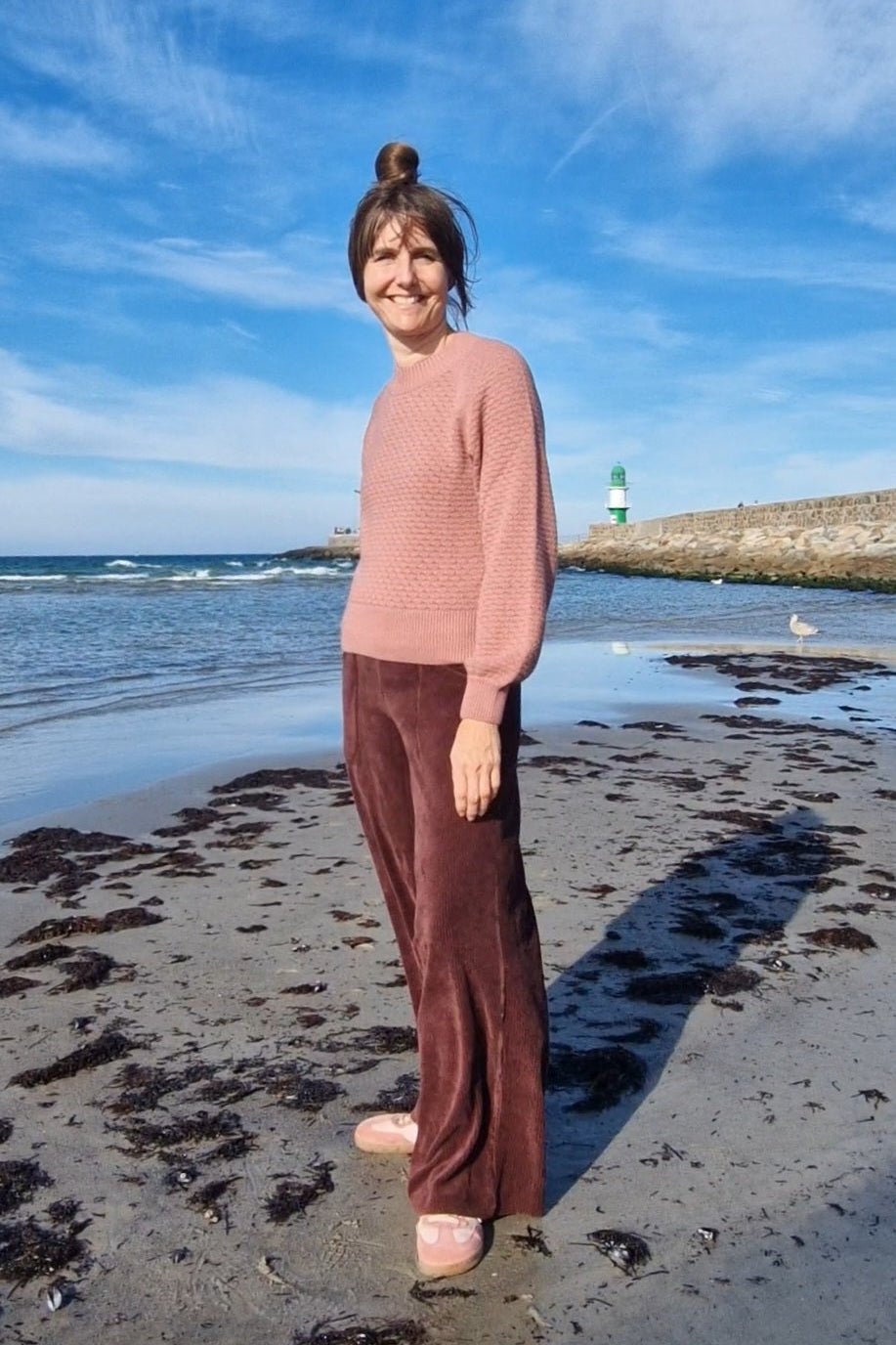 Pullover - Cosy Bubble - vintage pink knit