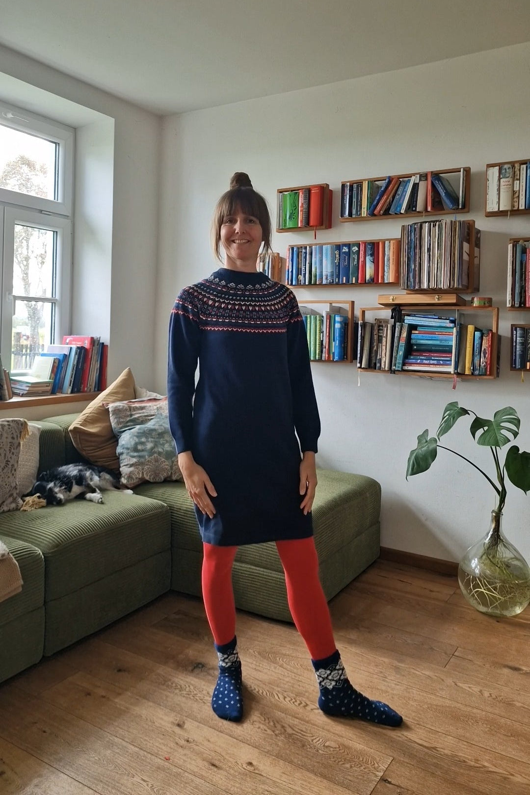 Kleid - Scandi Woods - knitted memories blue