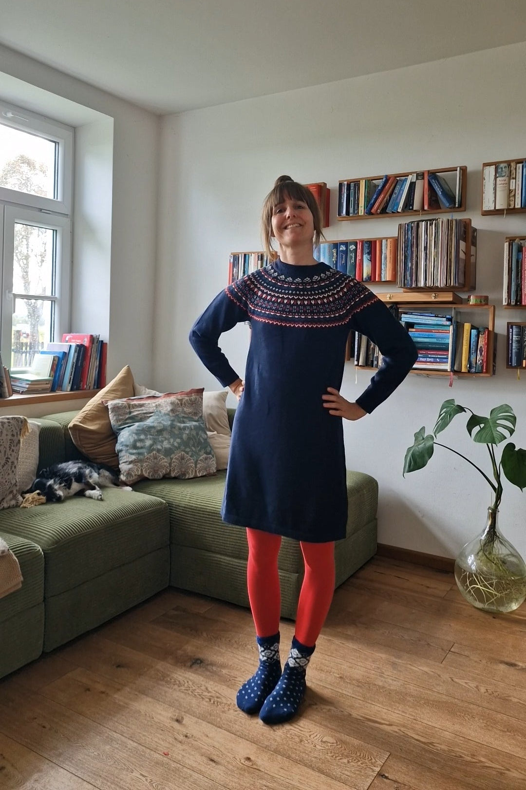 Kleid - Scandi Woods - knitted memories blue