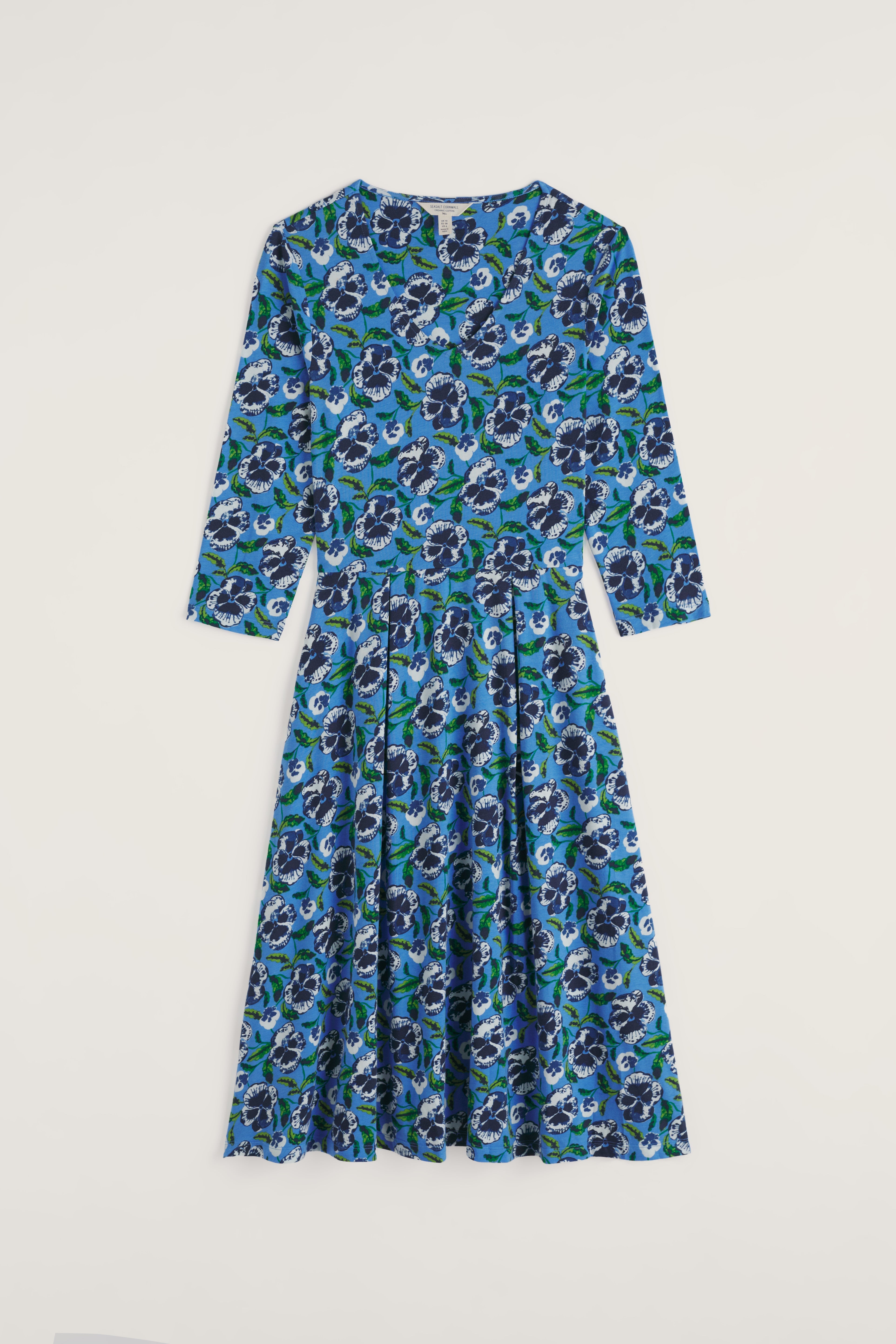 Kleid - 3/4 Pier View Dress - Spring Pansy Sail