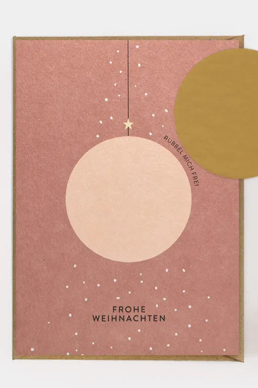 Rubbelkarte - Frohe Weihnachten
